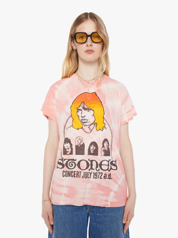 MadeWorn The Rolling Stones Tee - Pink Tie Dye sold by MOTHER
