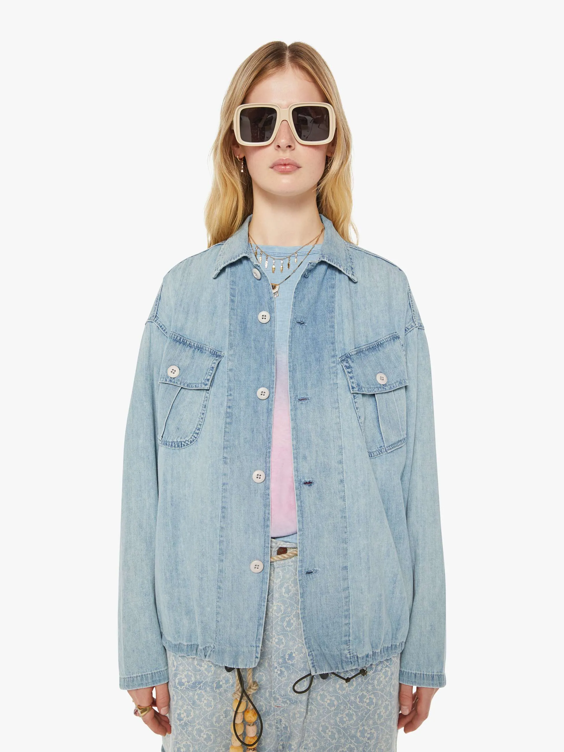 Dr. Collectors Opium Shirt - Sky Blue sold by MOTHER