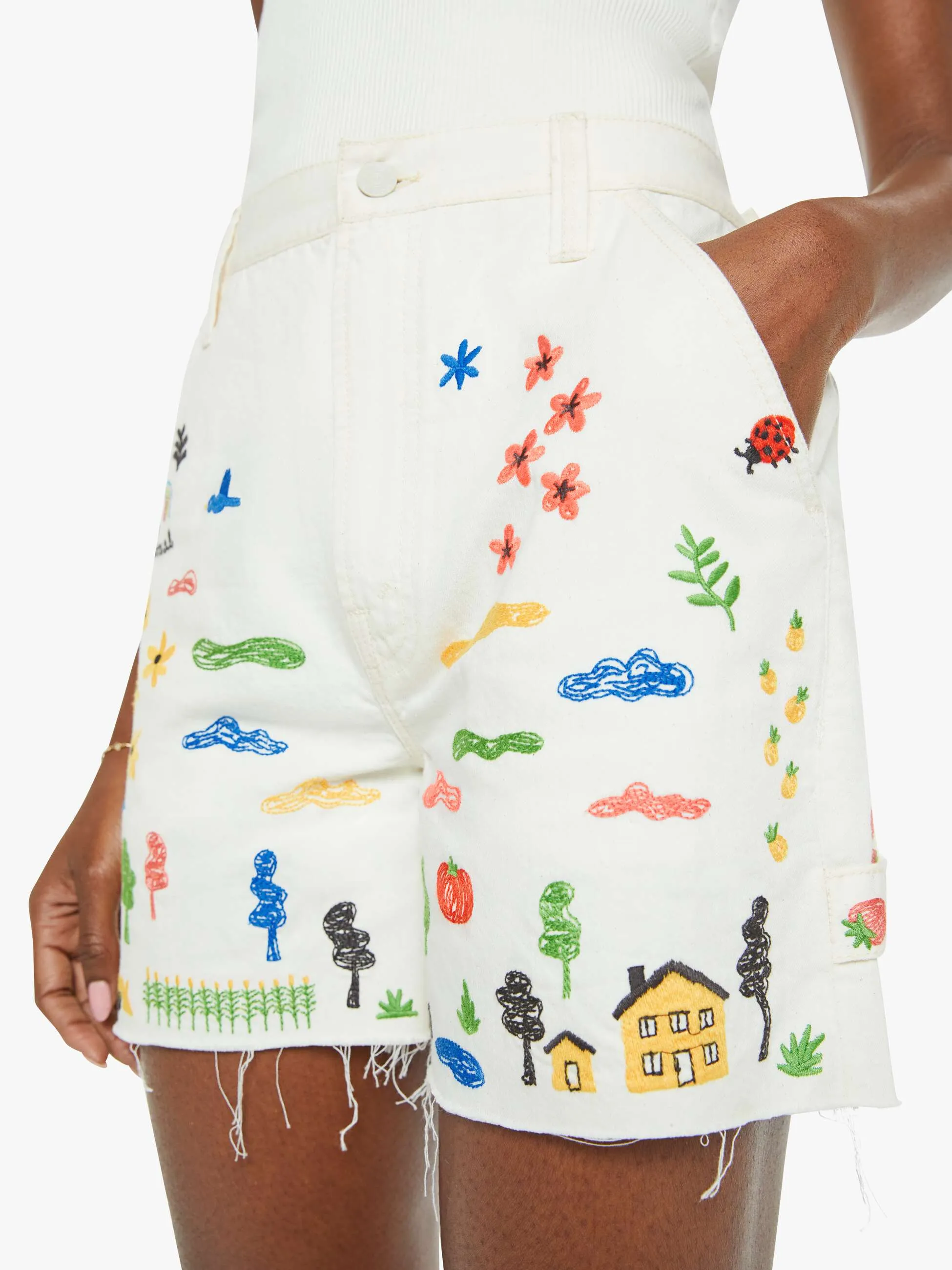 The Stud Finder Short Fray - No Rainbows Without Rain sold by MOTHER product image thumbnail 5