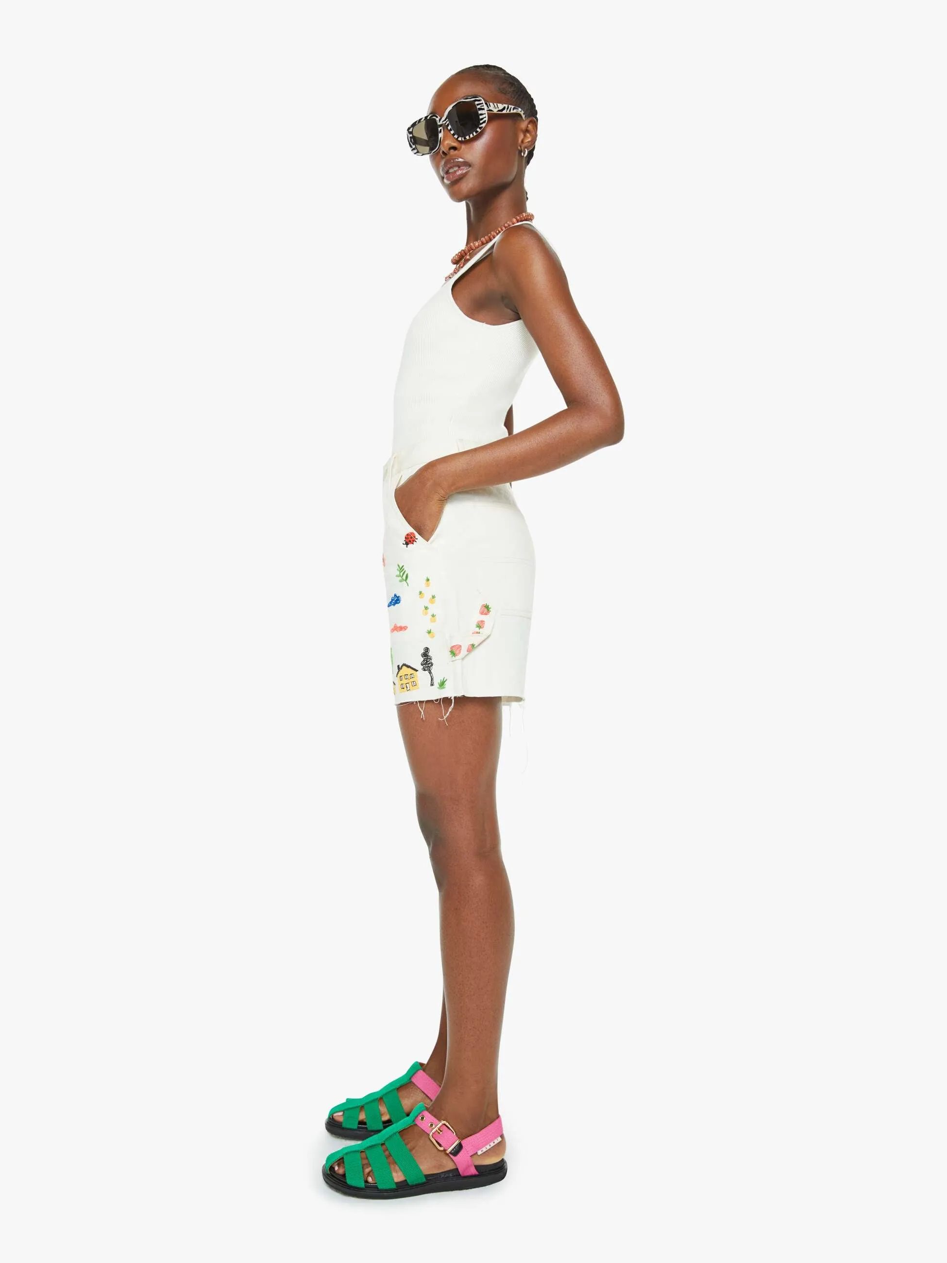 The Stud Finder Short Fray - No Rainbows Without Rain sold by MOTHER product image thumbnail 2