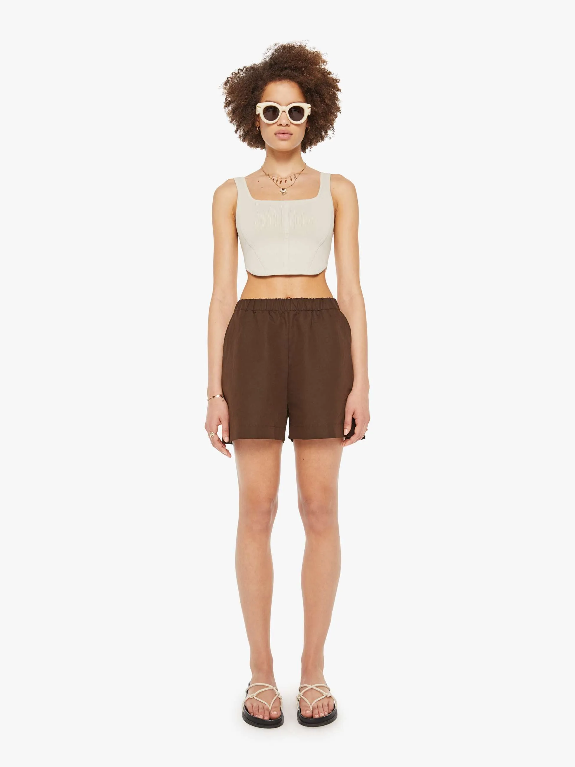 SPRWMN Culotte Shorts - Americano sold by MOTHER product image thumbnail 2
