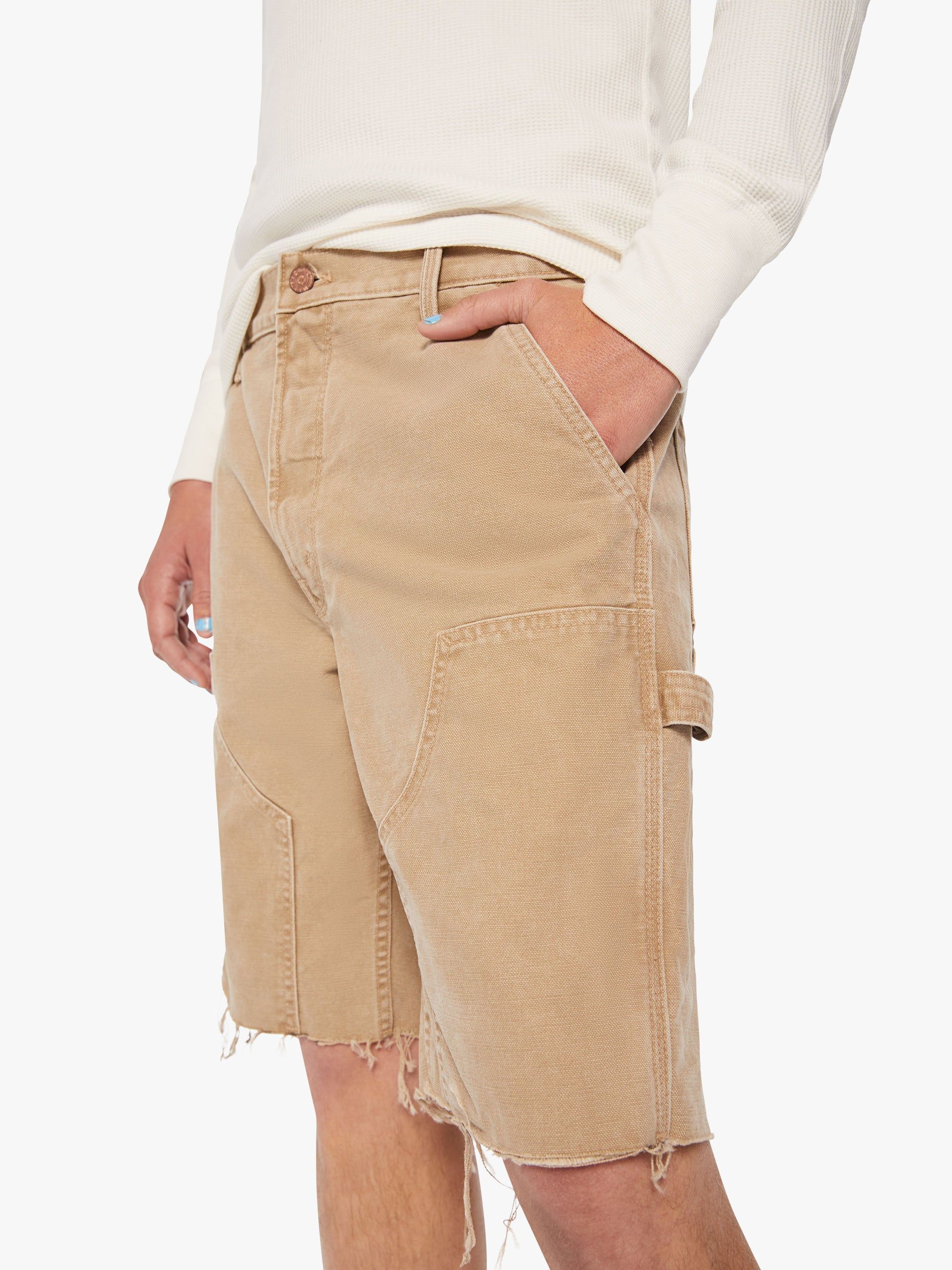 The Bee's Knees Short Fray - Dark Khaki sold by MOTHER product image thumbnail 4