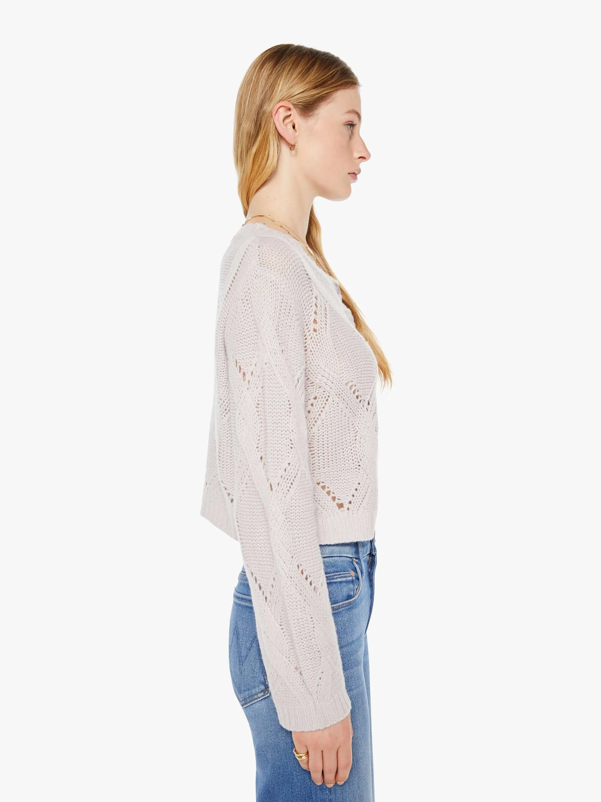 SABLYN Emmanuel B Crewneck Cardigan - Skye sold by MOTHER product image thumbnail 3
