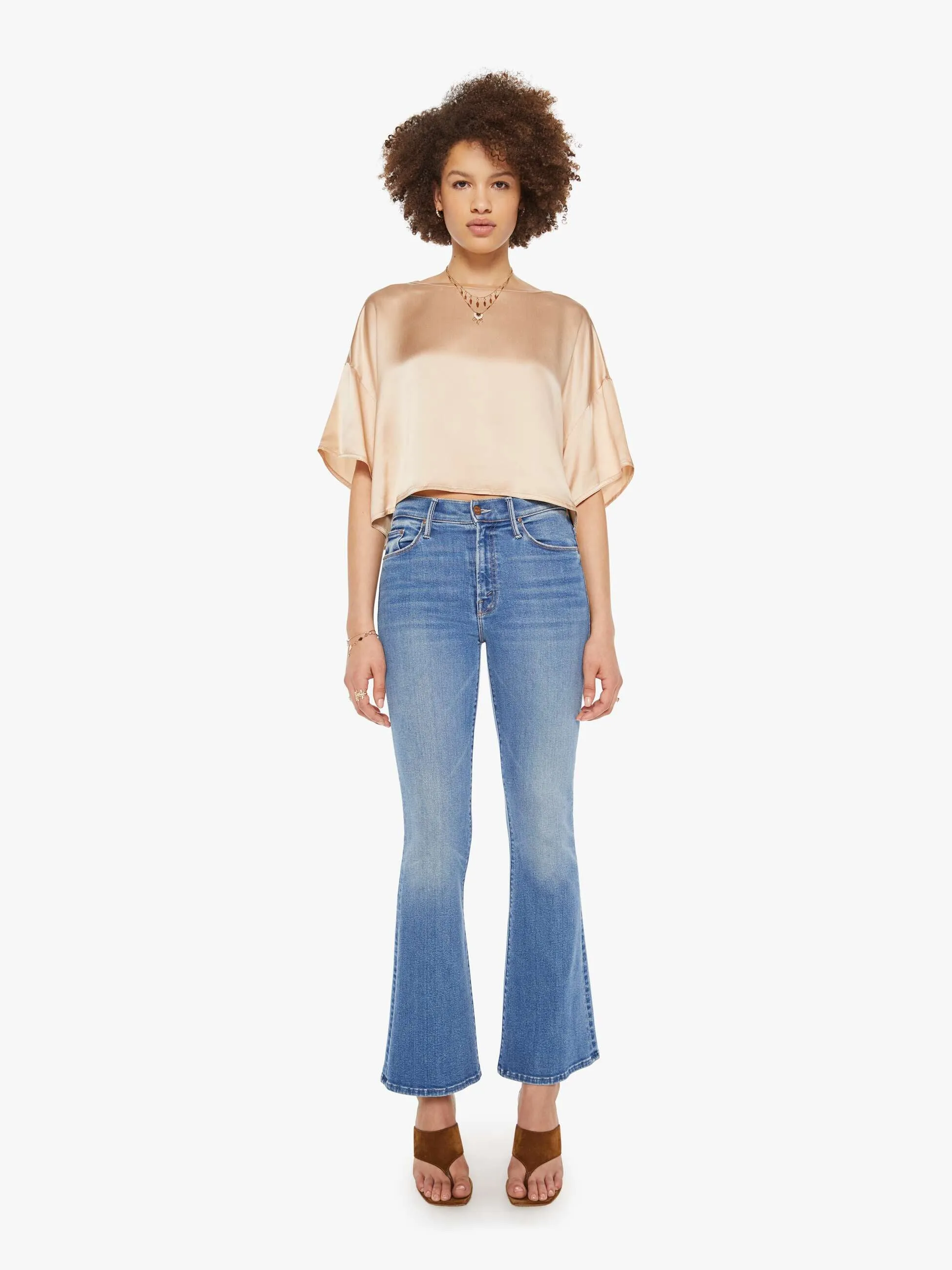 SABLYN Daria Crewneck Tee - Pink Sand sold by MOTHER product image thumbnail 5