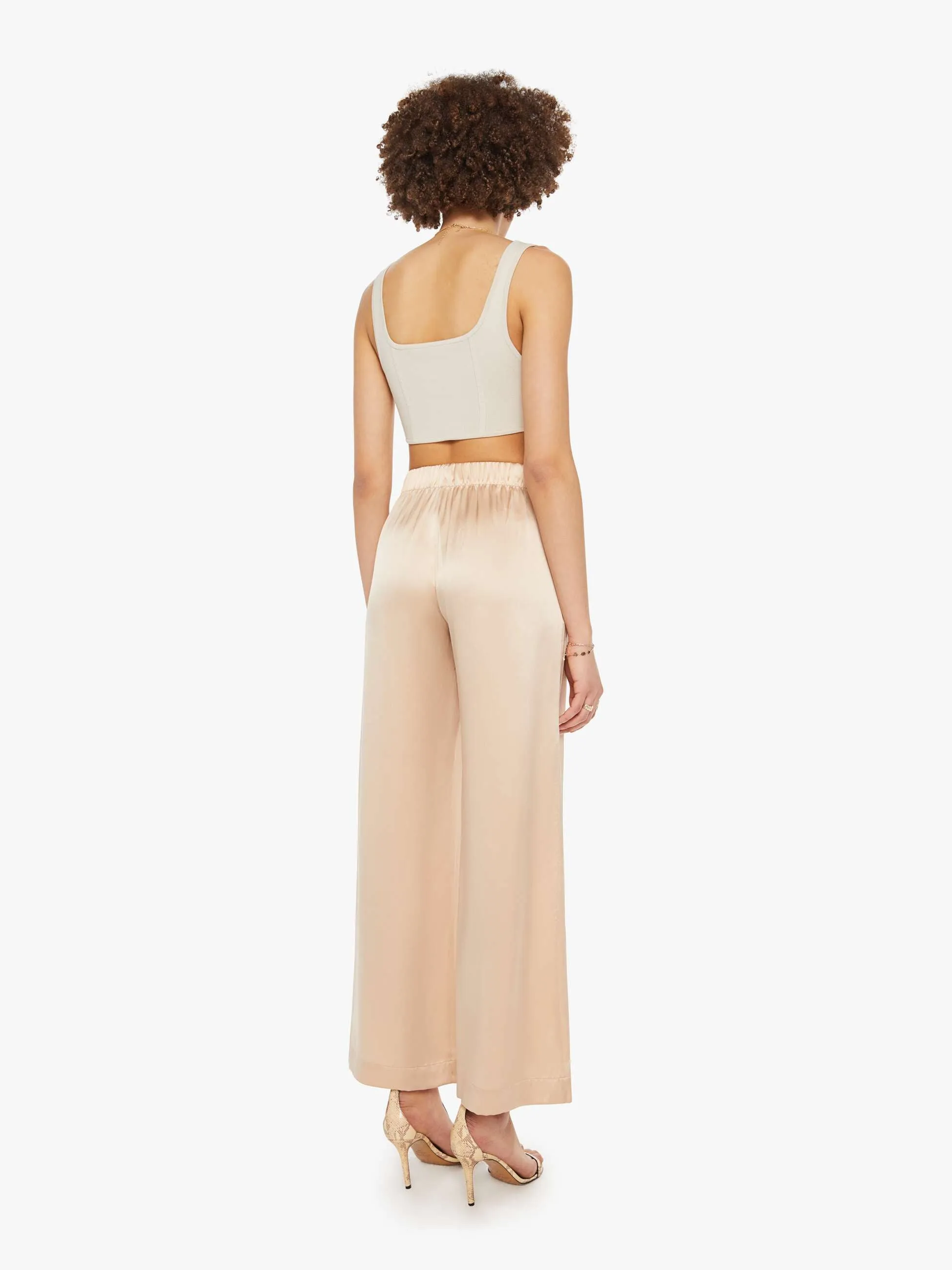 SABLYN Brynn High Rise Wide Leg Pant - Pink Sand sold by MOTHER product image thumbnail 4