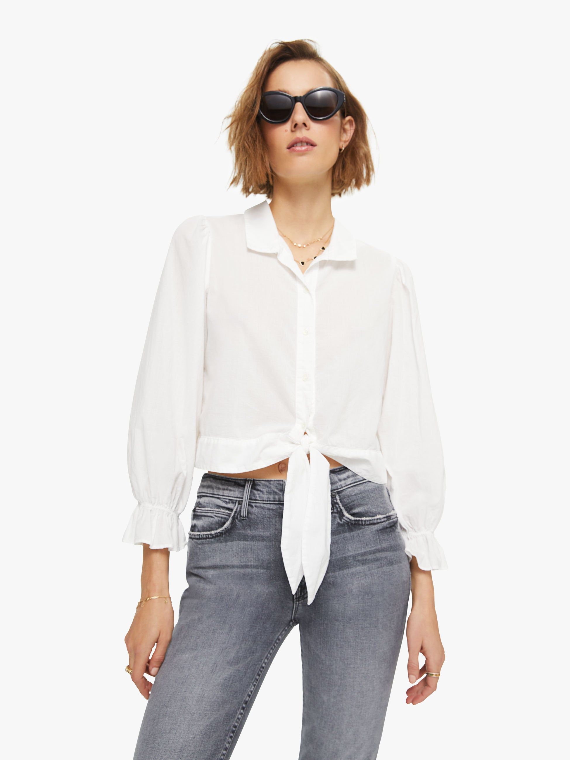 XiRENA Elsie Top - White sold by MOTHER