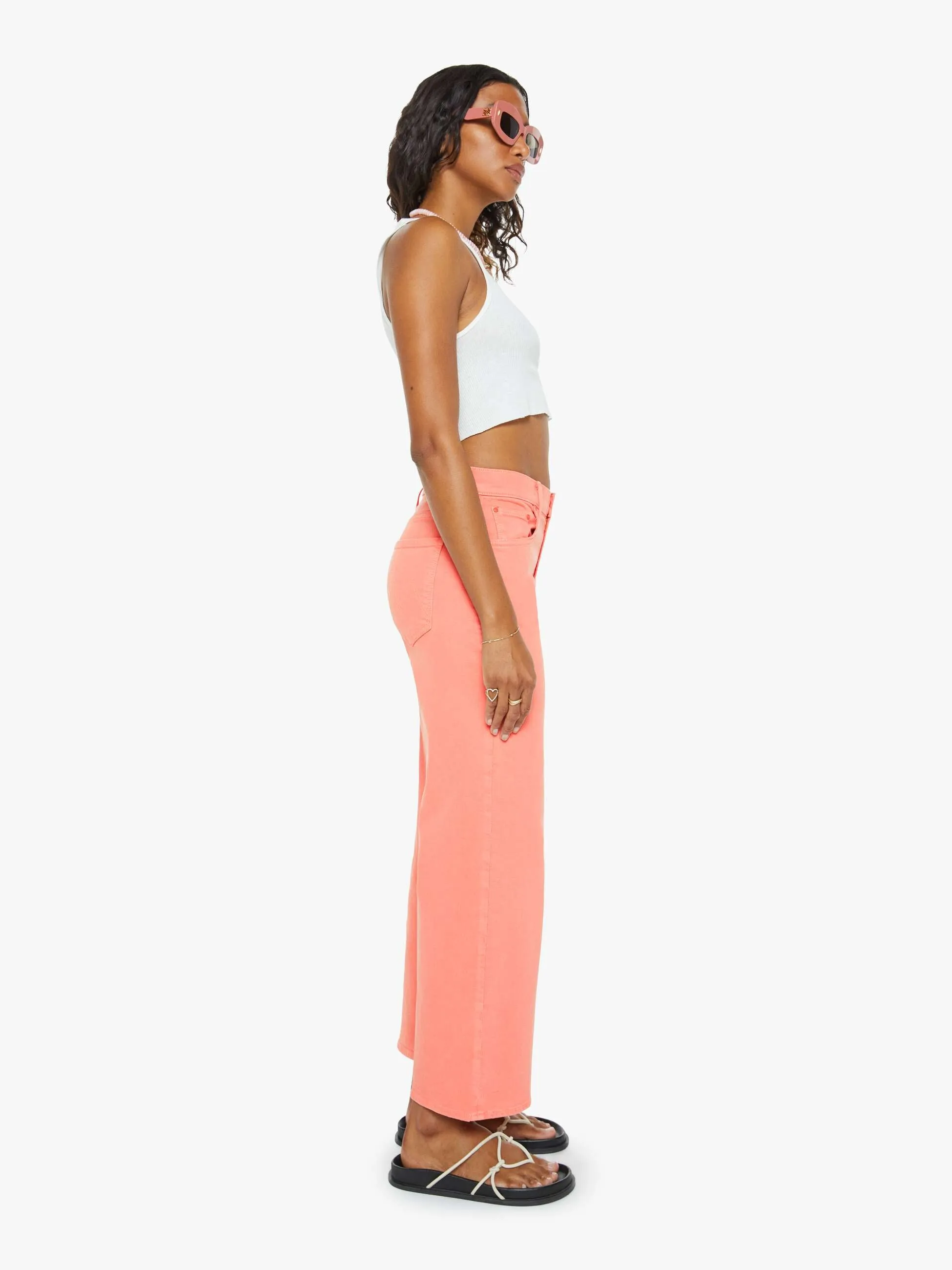 The Mid Rise Maven Ankle - Peach Amber sold by MOTHER product image thumbnail 3