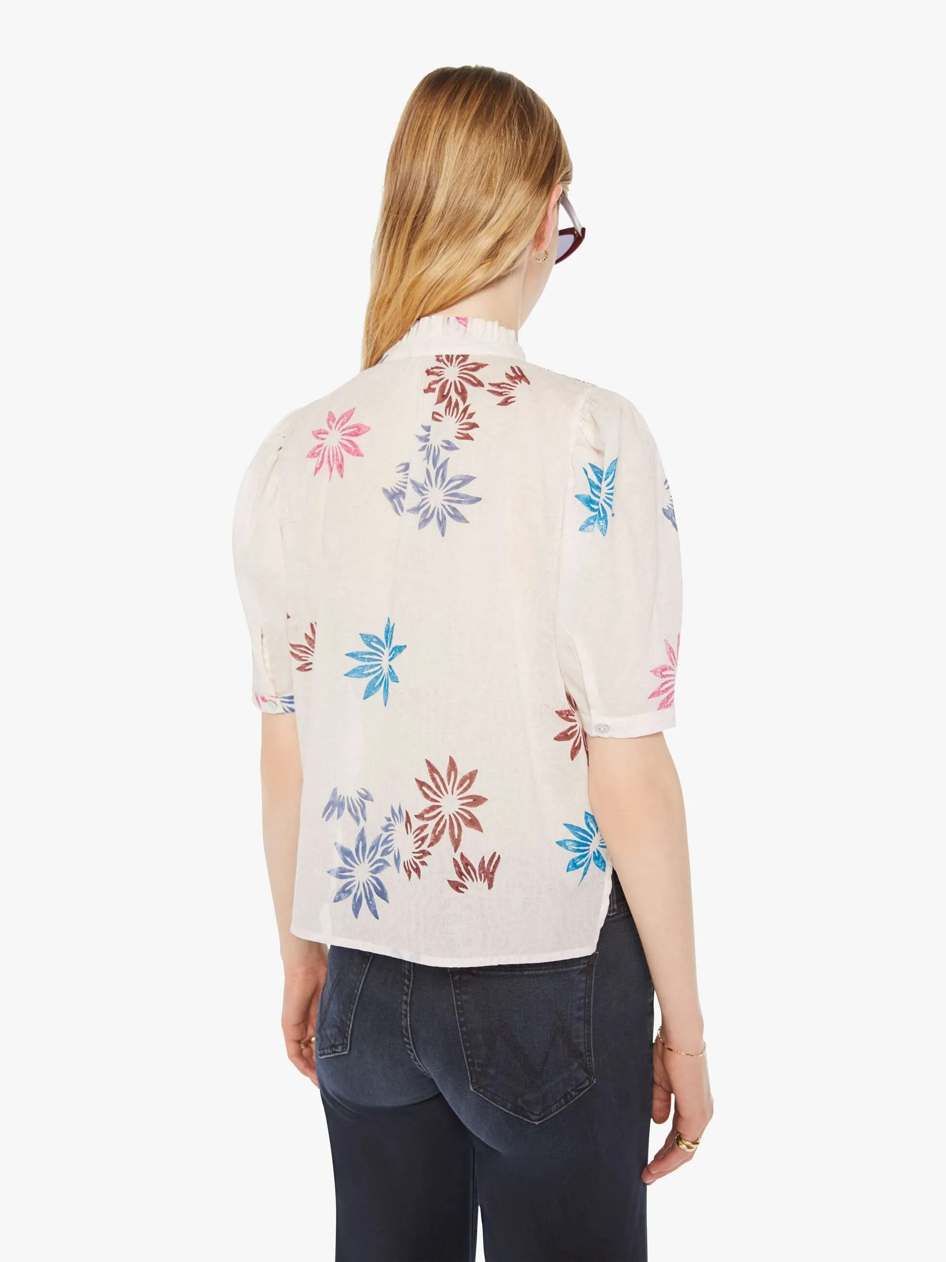Alix Of Bohemia Winn Shirt - White Berry sold by MOTHER product image thumbnail 4