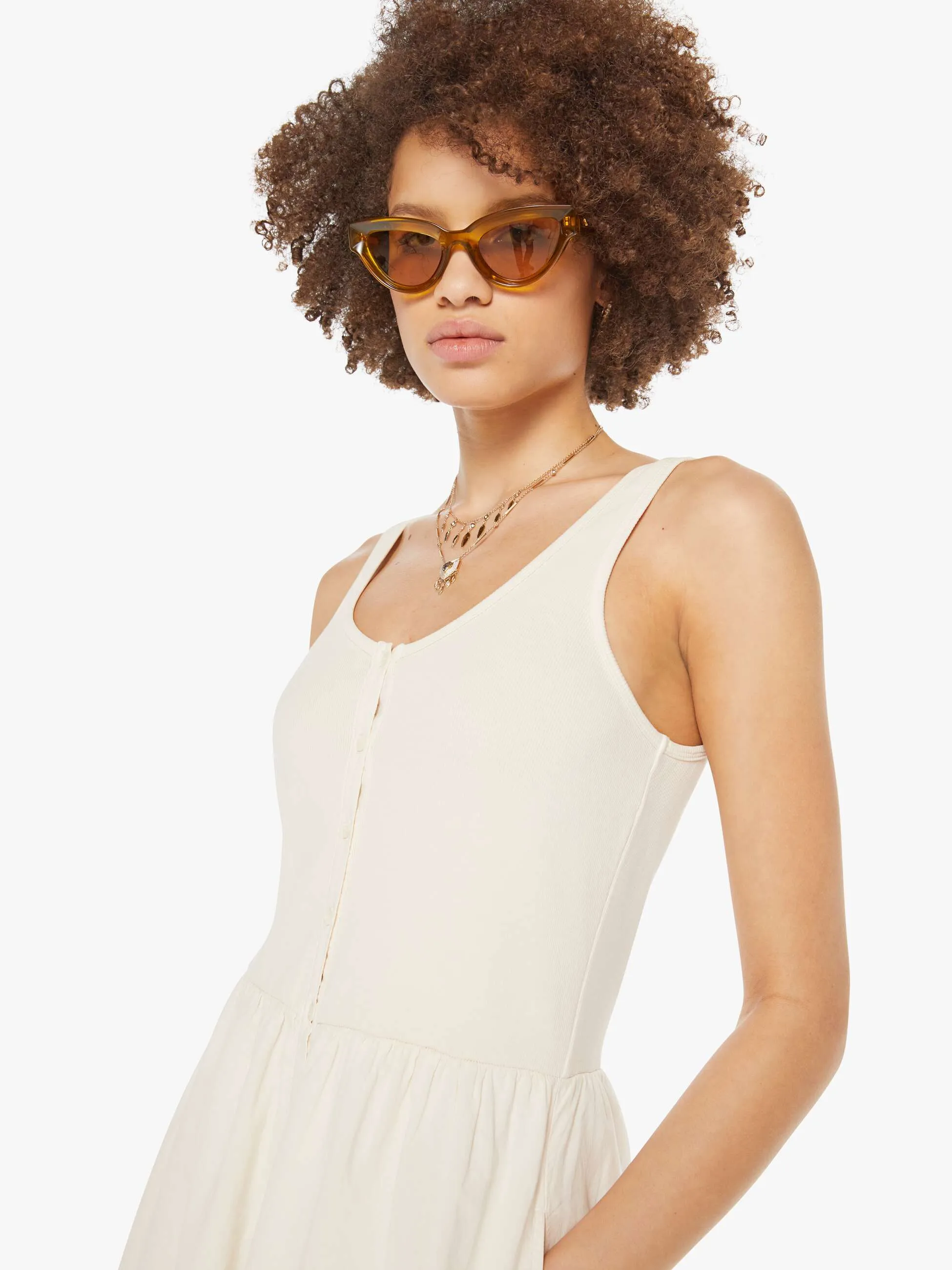 XiRENA Fenix Dress - Oysterette sold by MOTHER product image thumbnail 5