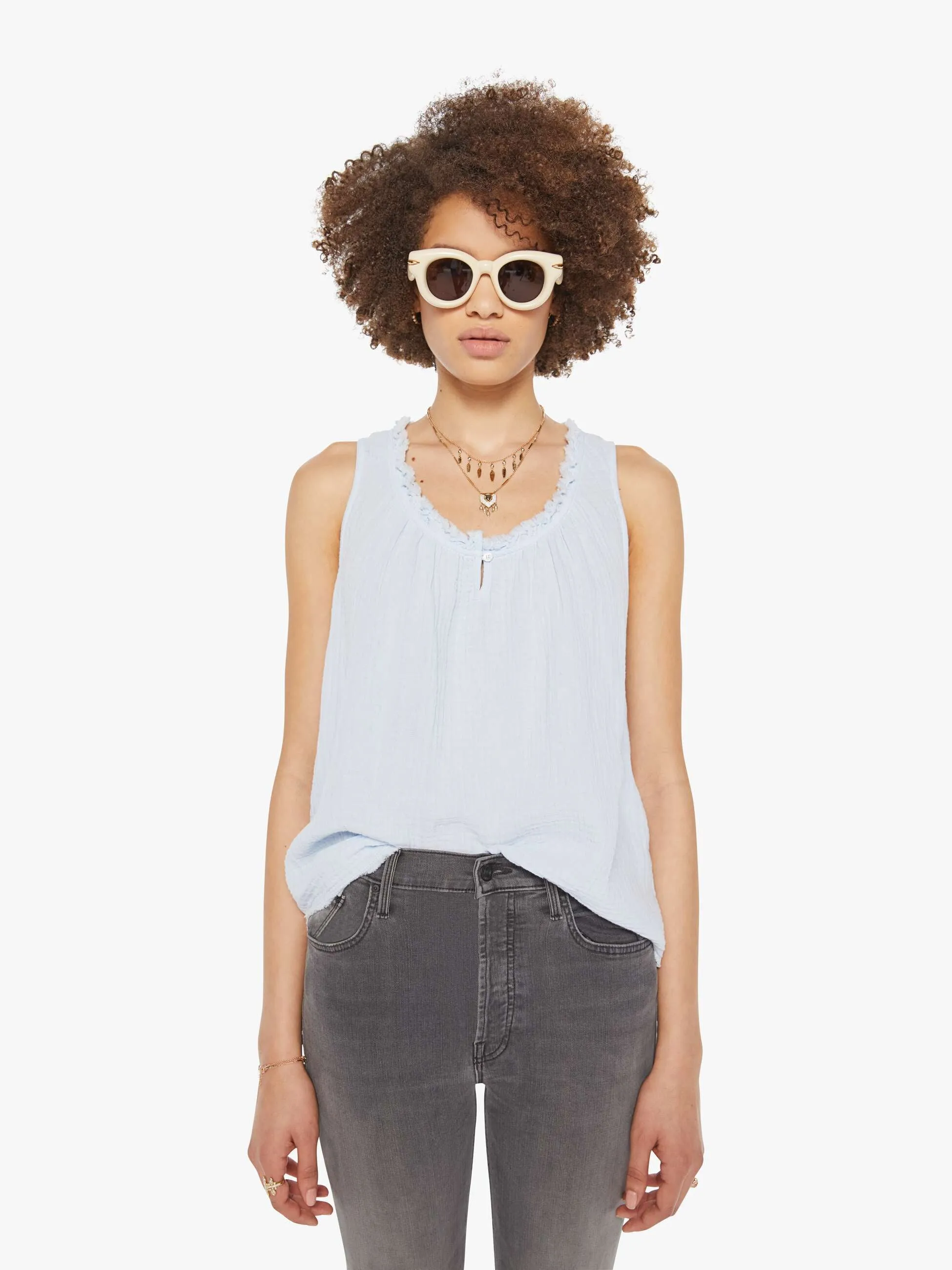 XiRENA Rosie Top - Blue Mist sold by MOTHER product image thumbnail 2