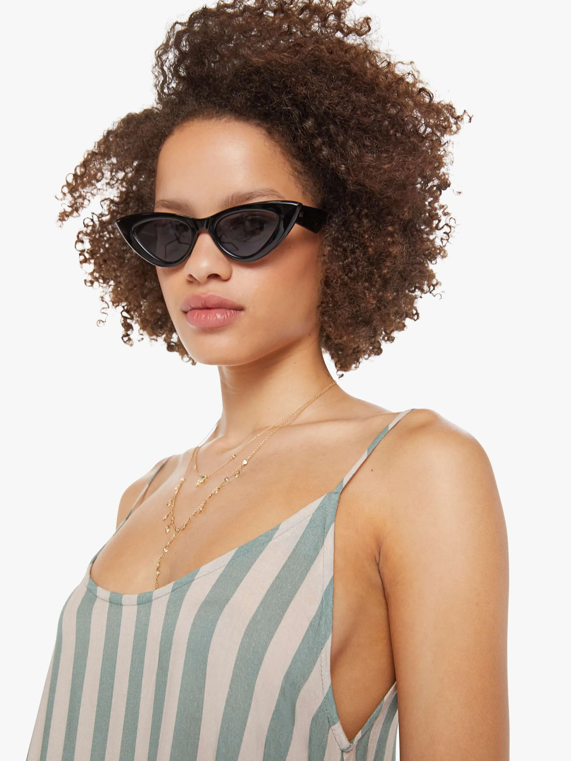 Natalie Martin Heather Maxi Dress - Thick Stripe Jade sold by MOTHER product image thumbnail 5