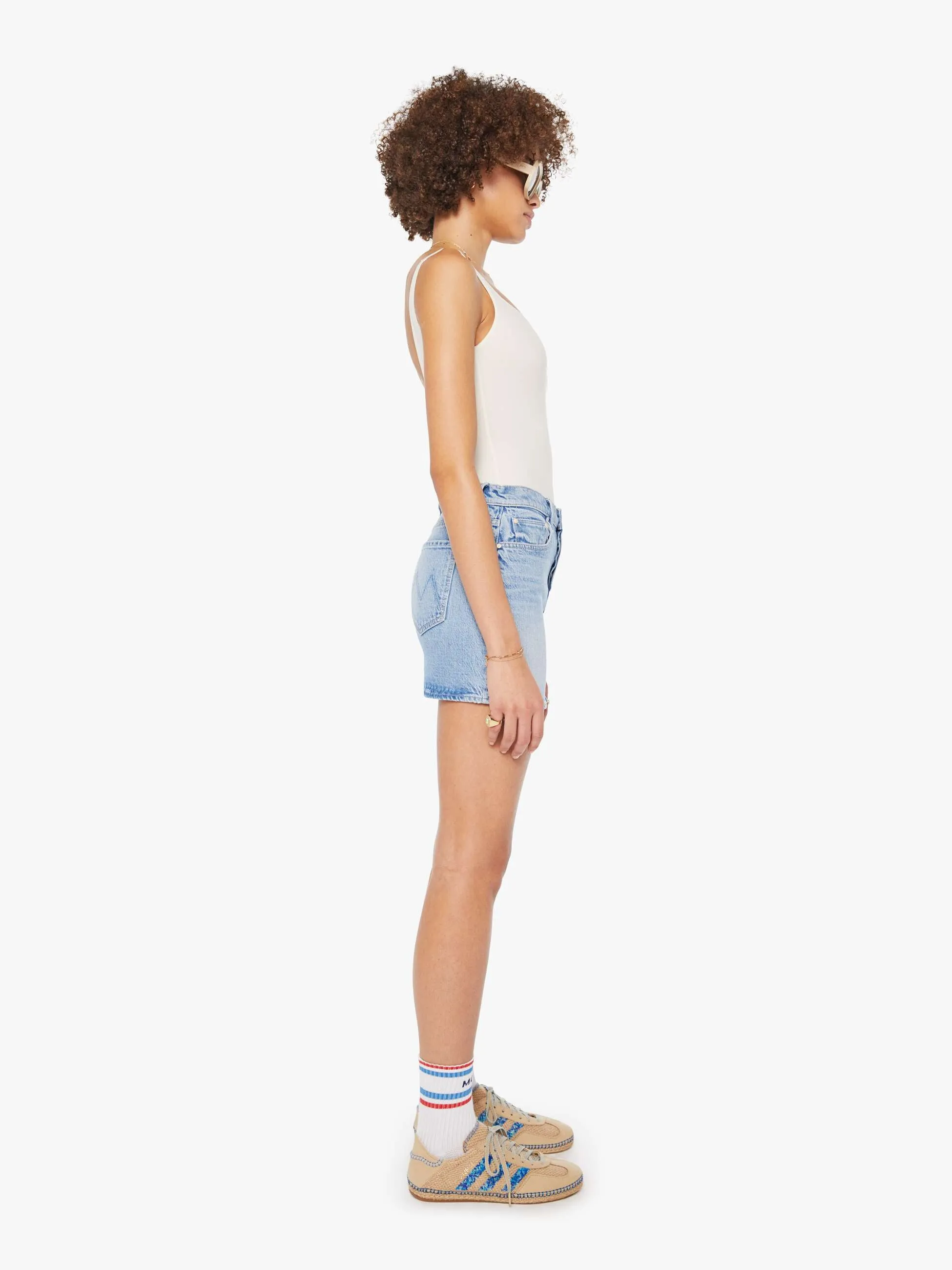 The Vagabond Mini Skirt - Magic School Bus sold by MOTHER product image thumbnail 3