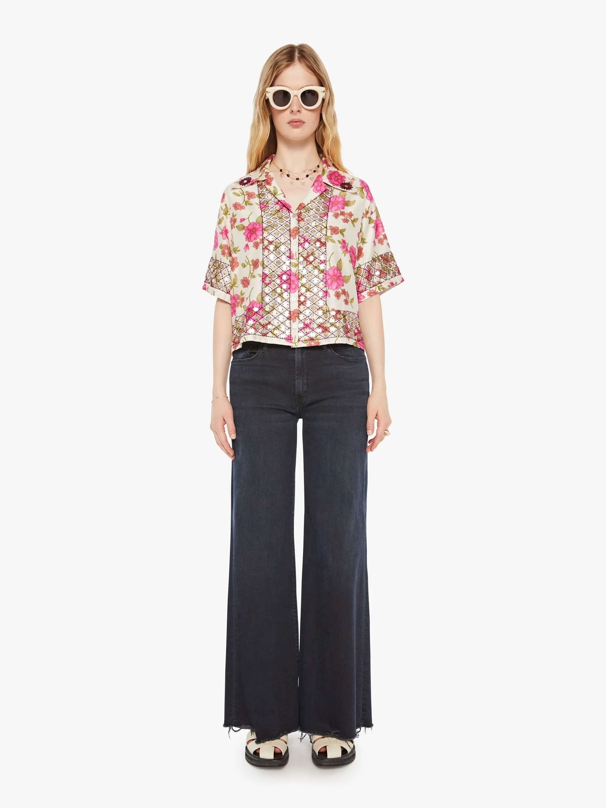 Alix Of Bohemia Stevie Coin Shirt - Camellia sold by MOTHER product image thumbnail 5