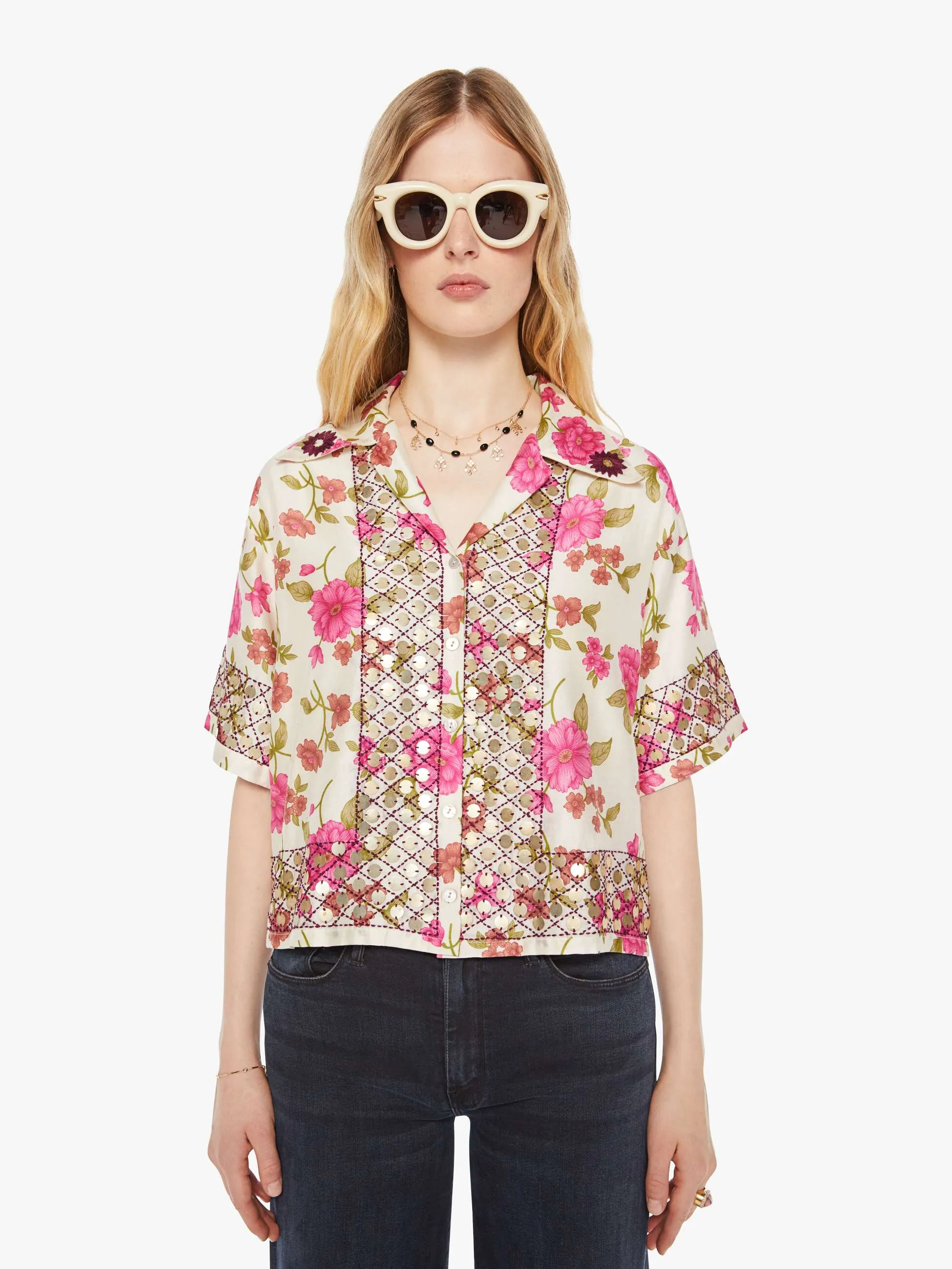 Alix Of Bohemia Stevie Coin Shirt - Camellia sold by MOTHER
