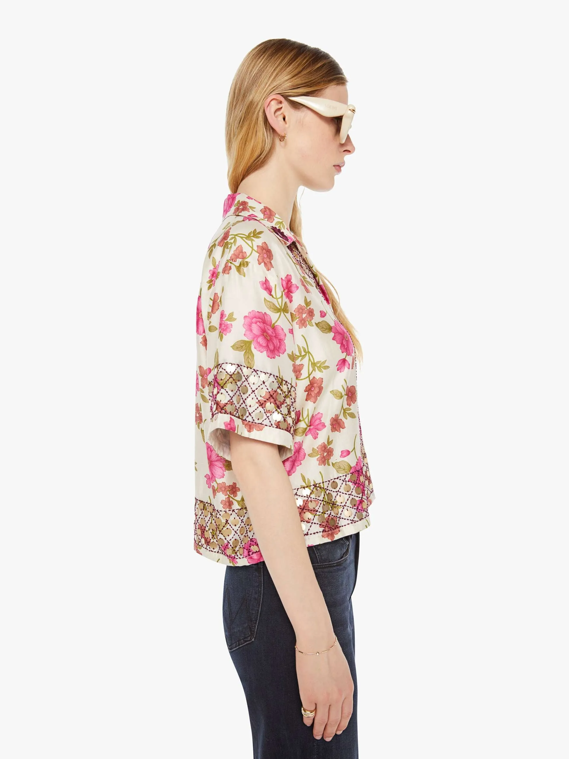 Alix Of Bohemia Stevie Coin Shirt - Camellia sold by MOTHER product image thumbnail 3