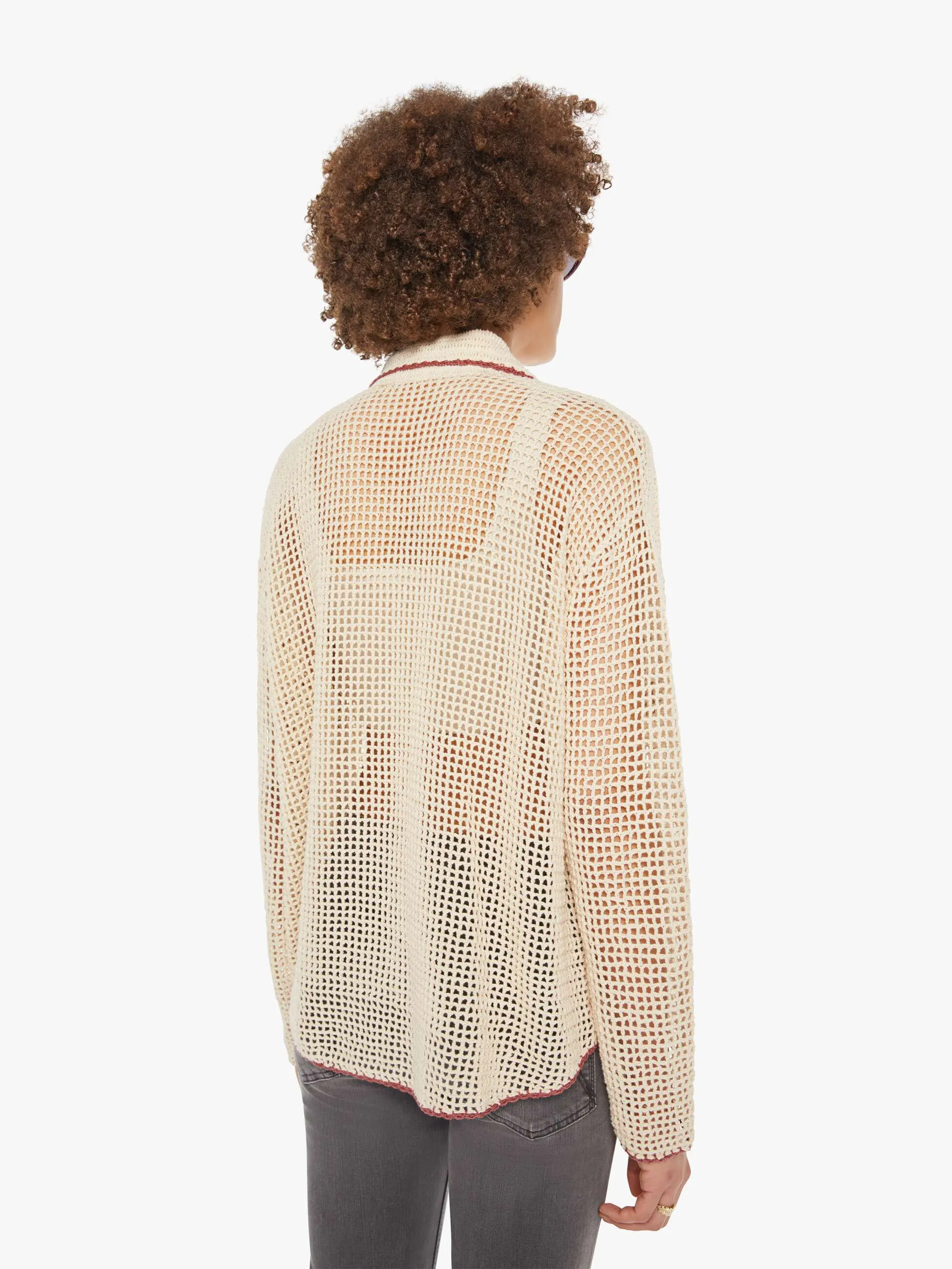 Alix Of Bohemia Emery Crochet Shirt - Nautilus sold by MOTHER product image thumbnail 4