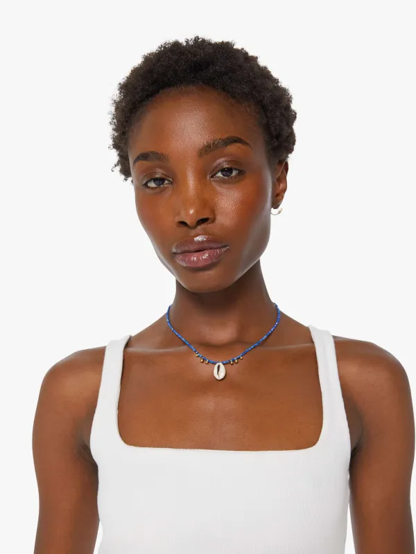 LUDA Beaded Necklace - Lapis Shell sold by MOTHER