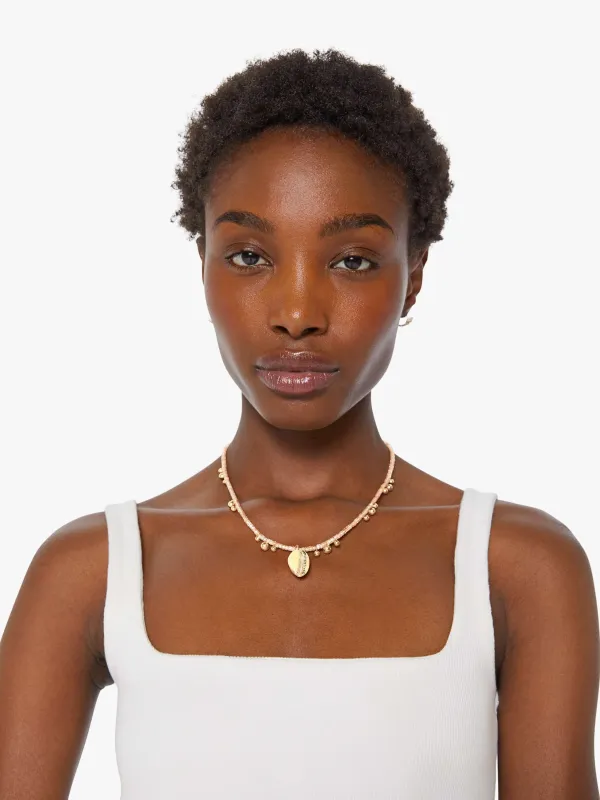 LUDA Beaded Necklace - Champagne sold by MOTHER