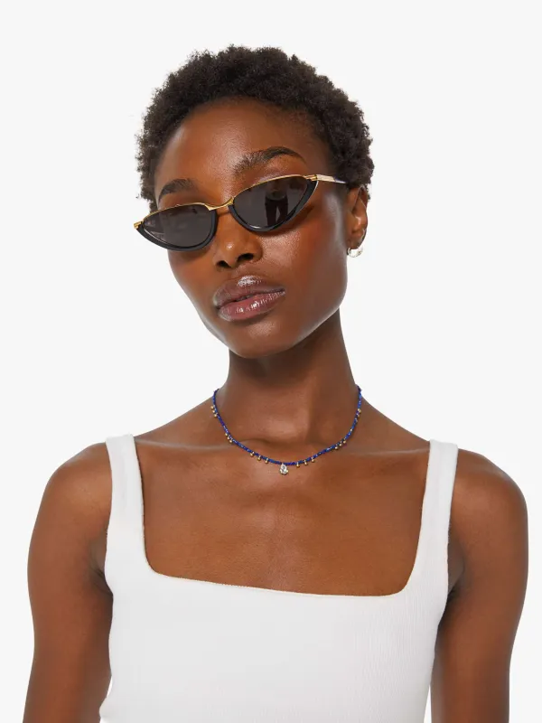 LUDA Beaded Necklace - Lapis sold by MOTHER