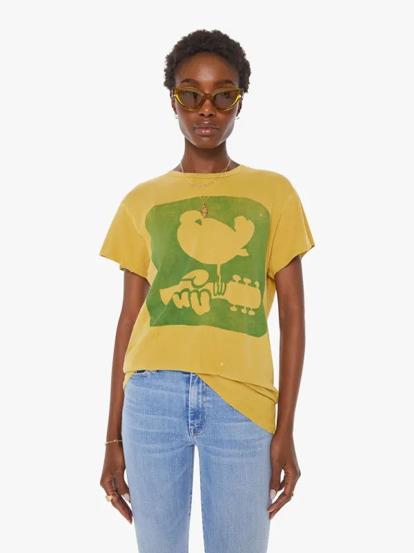 MadeWorn Woodstock Tee - Mustard sold by MOTHER
