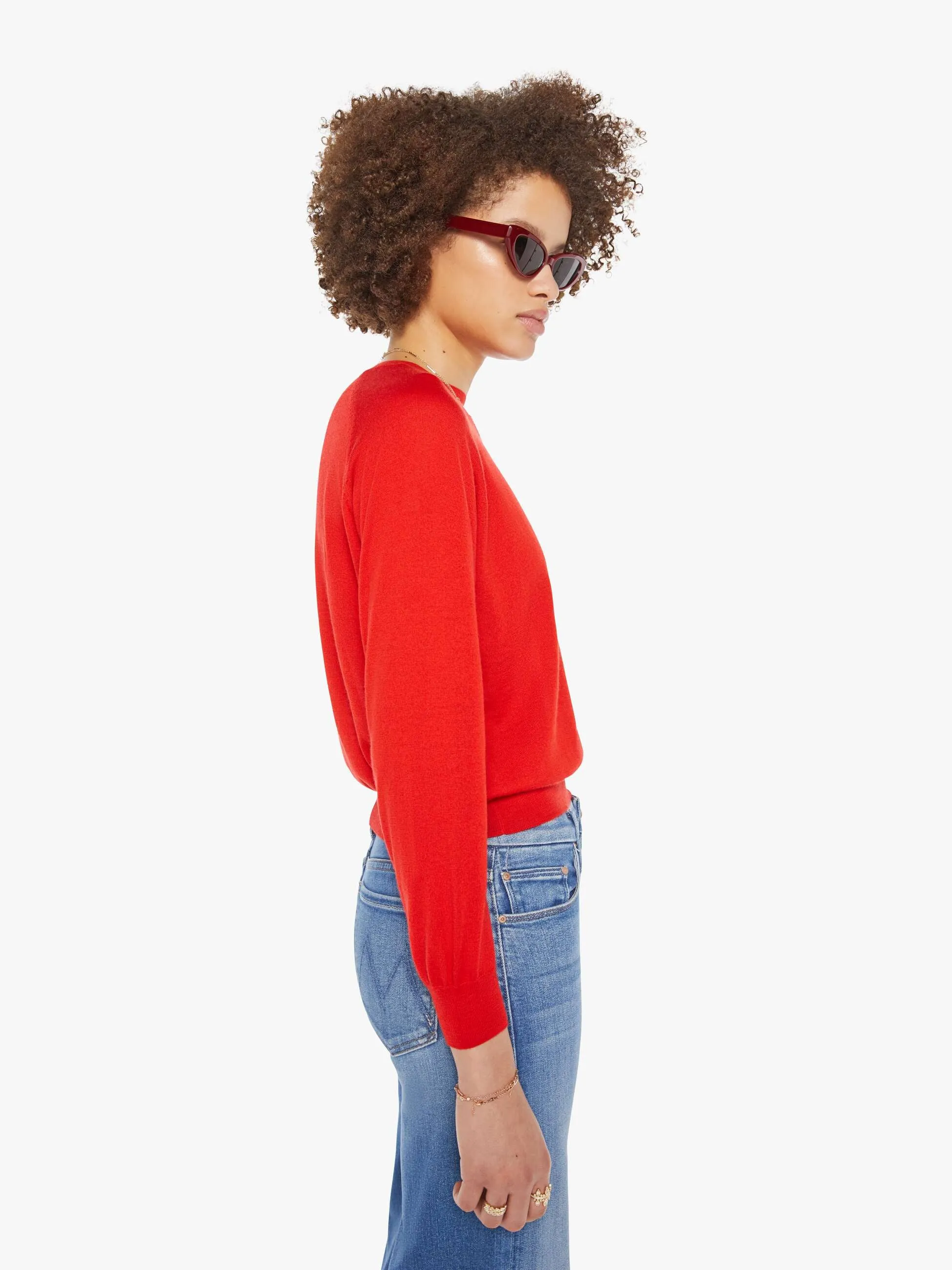 SPRWMN L/S Raglan Sweater - Red sold by MOTHER product image thumbnail 3