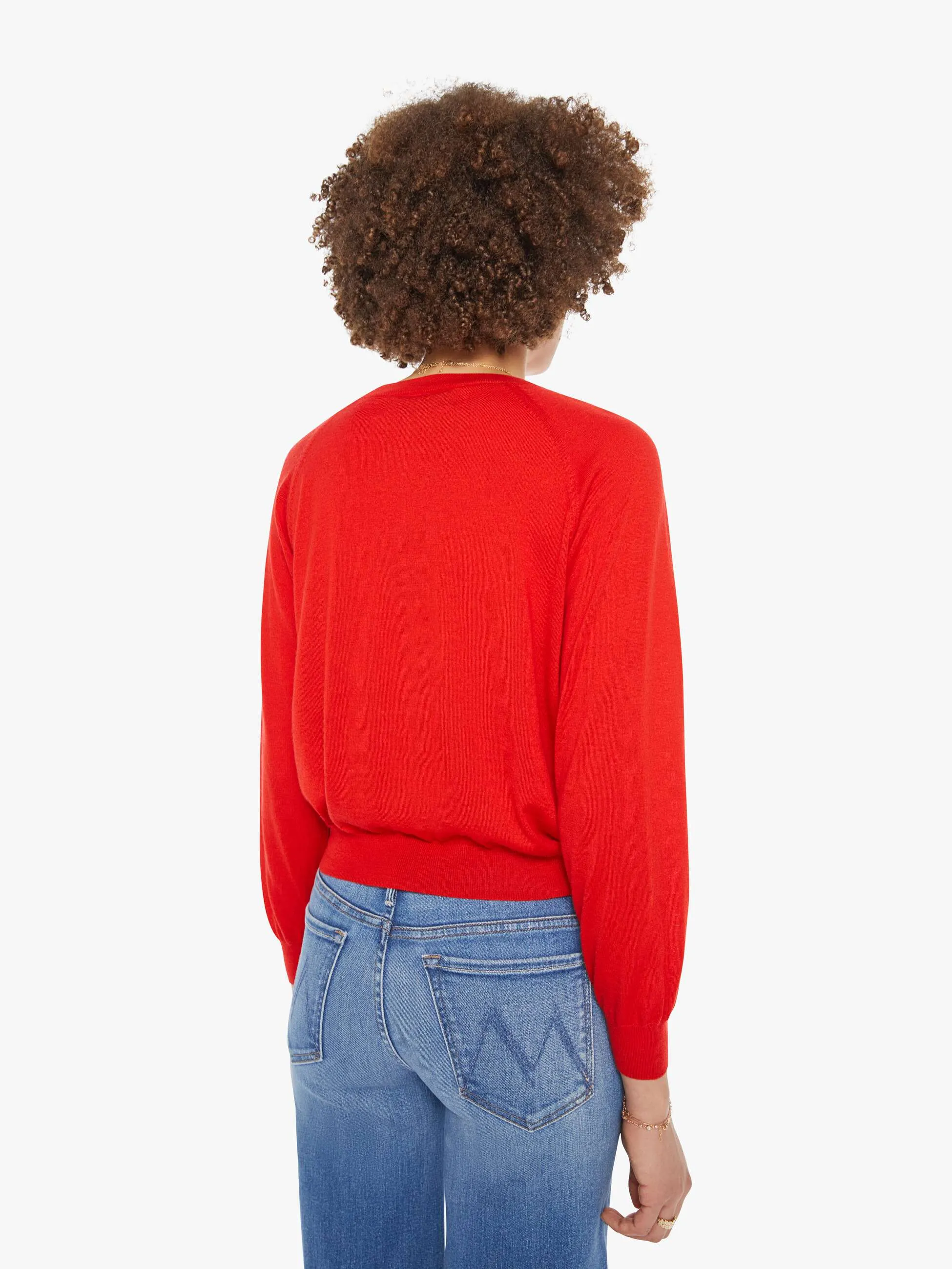 SPRWMN L/S Raglan Sweater - Red sold by MOTHER product image thumbnail 4