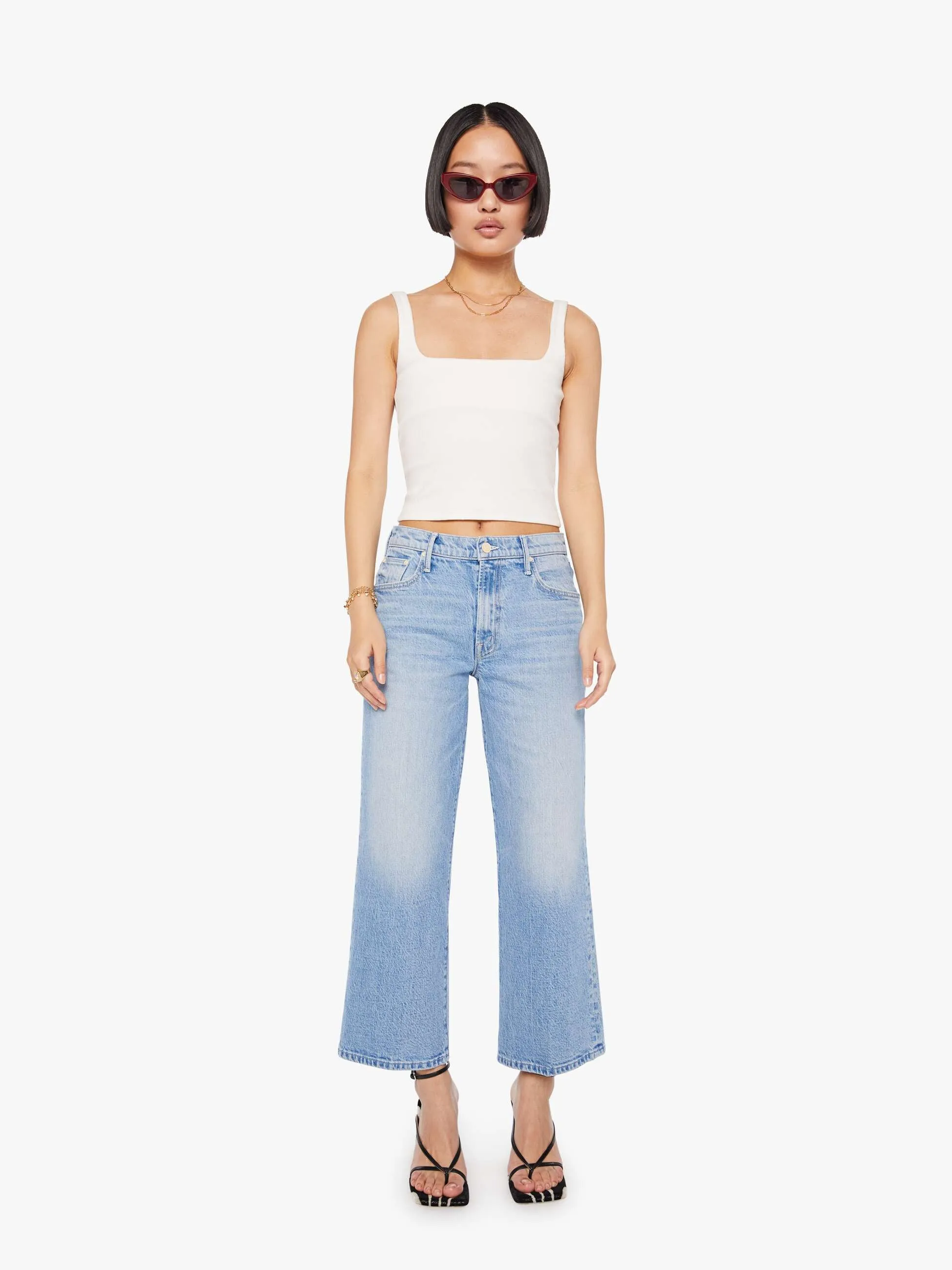 PETITES The Lil Mid Rise Maven Ankle - Magic School Bus sold by MOTHER product image thumbnail 2