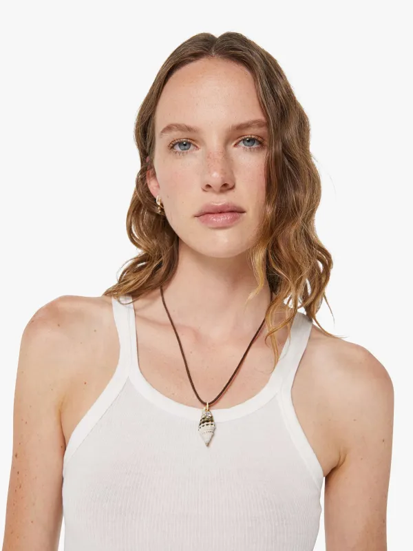 LUDA Suede Necklace - Swirl Shell sold by MOTHER