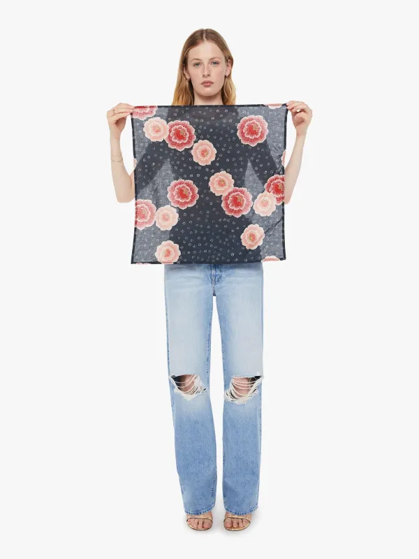 Natalie Martin Square Scarf - Poppy Indigo made by MOTHER