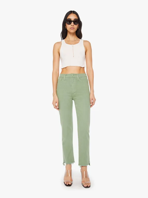 High Waisted Rider Ankle Step Fray - Mistletoe sold by MOTHER