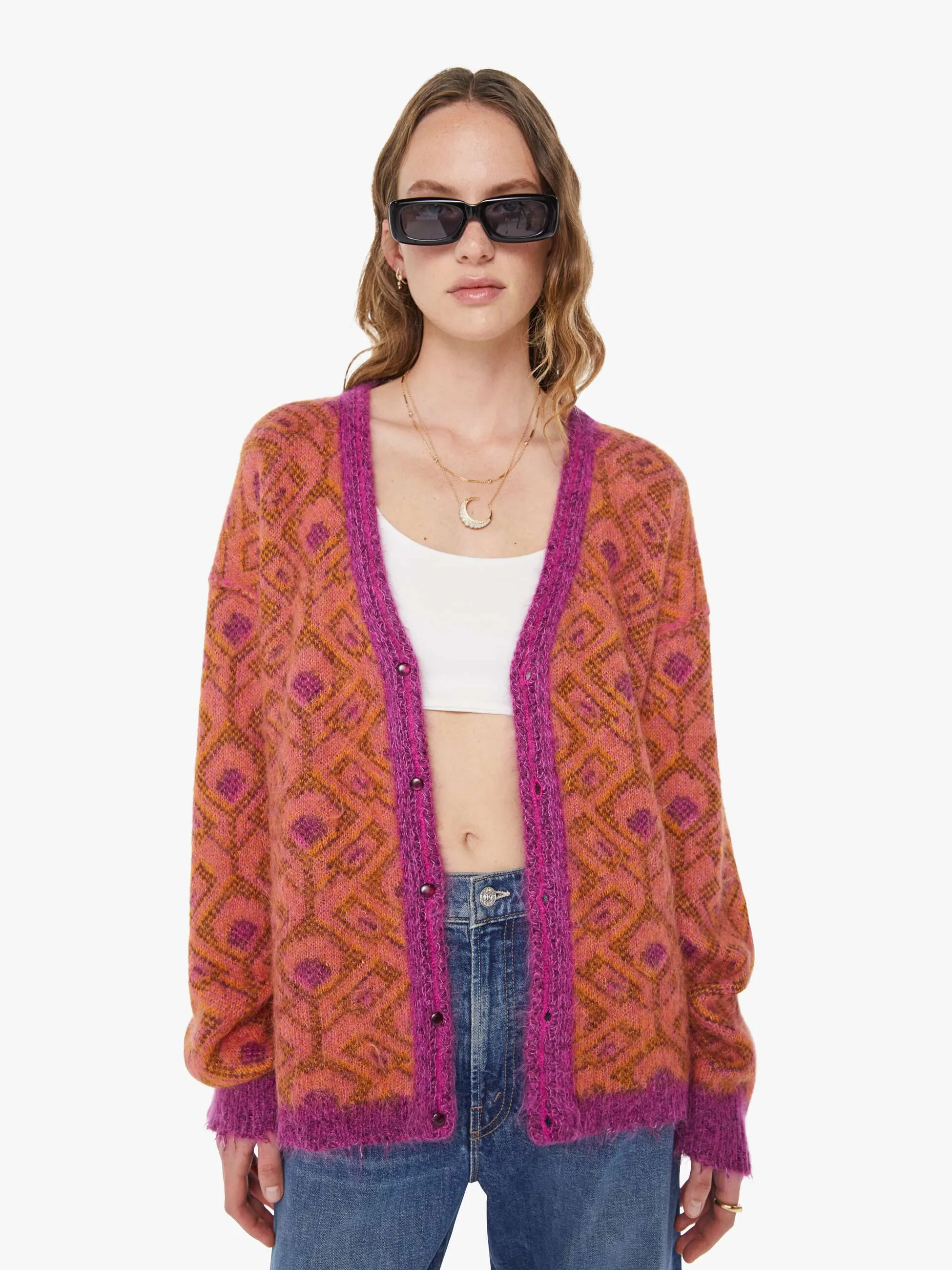 The Double Face Cardigan - Birds Of Paradise sold by MOTHER product image thumbnail 2
