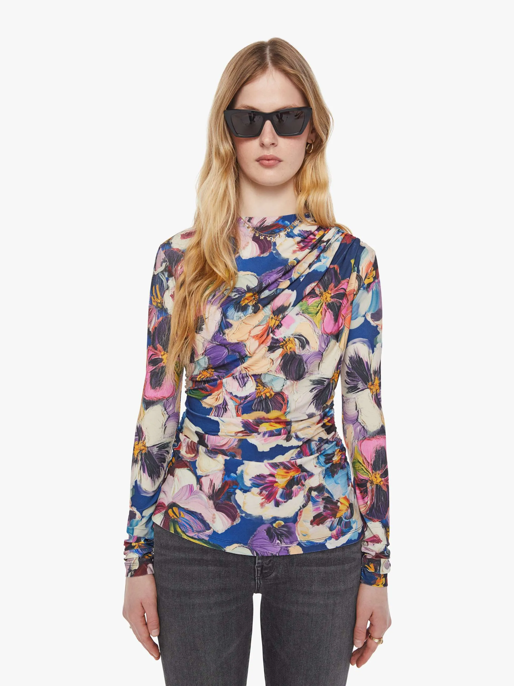 Maria Cher Lauren Long Sleeve Top - Carroll sold by MOTHER product image thumbnail 2