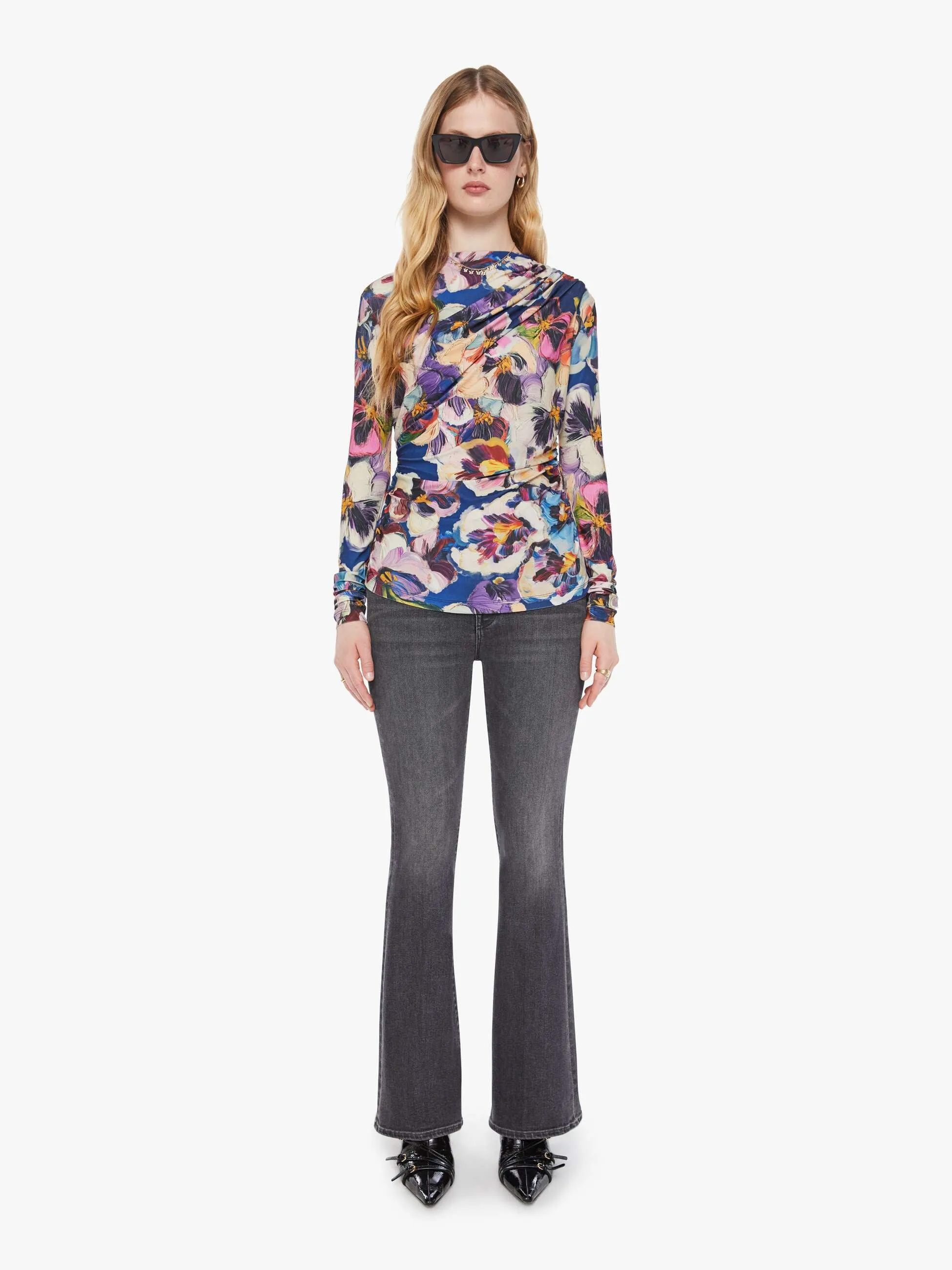 Maria Cher Lauren Long Sleeve Top - Carroll sold by MOTHER product image thumbnail 5