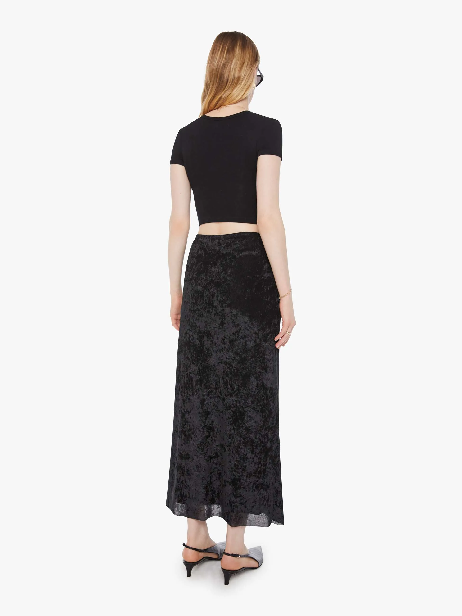 SABLYN Rose Ankle Column Flare Skirt - Black sold by MOTHER product image thumbnail 4