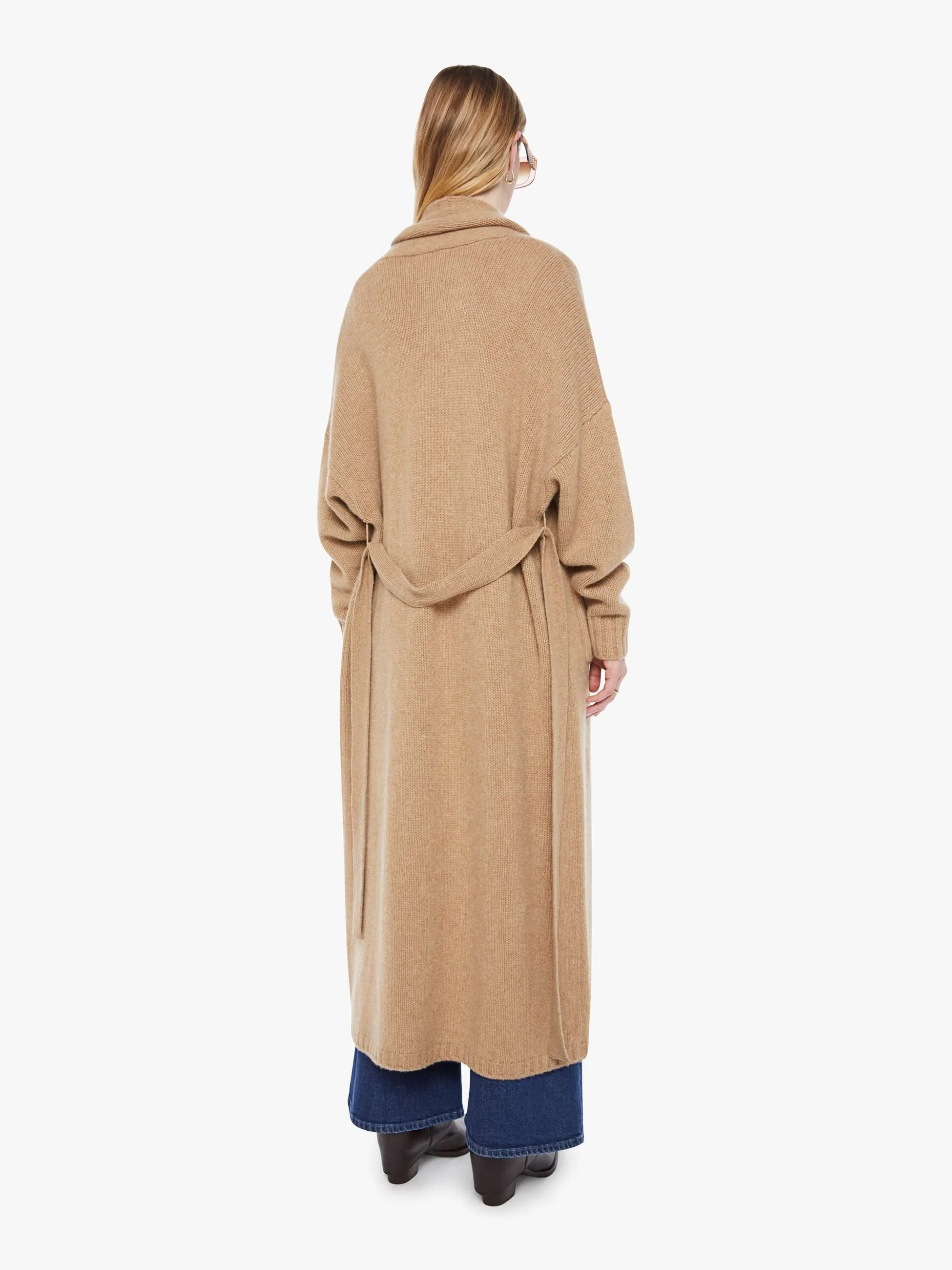 SABLYN Sullivan Belted Shawl Duster - Camel sold by MOTHER product image thumbnail 4