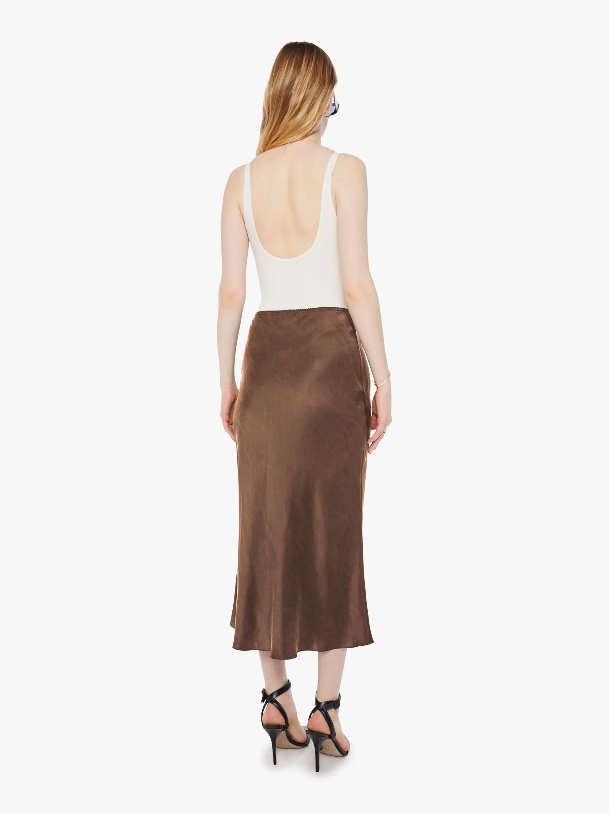 SABLYN Miranda C Scallop Trim Skirt - Swiss Brown sold by MOTHER product image thumbnail 3