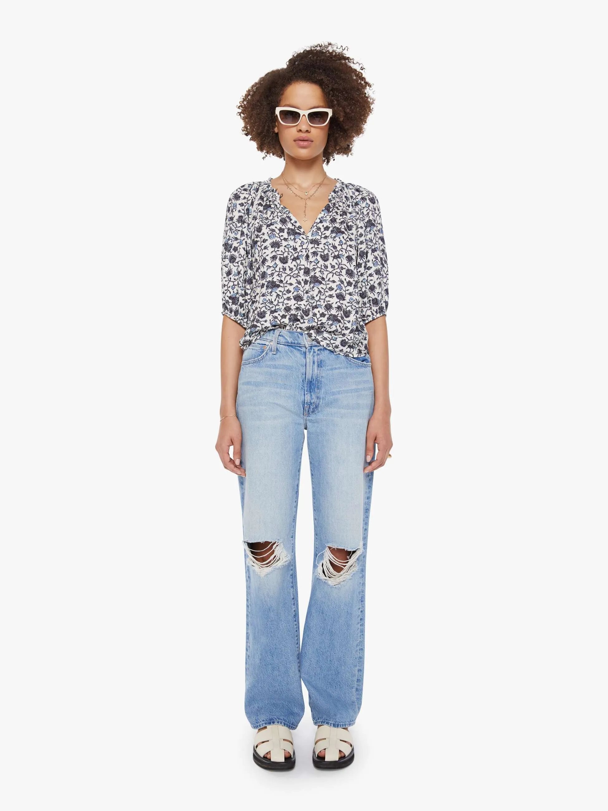 XiRENA Juliana Top - Blue Bell sold by MOTHER product image thumbnail 5