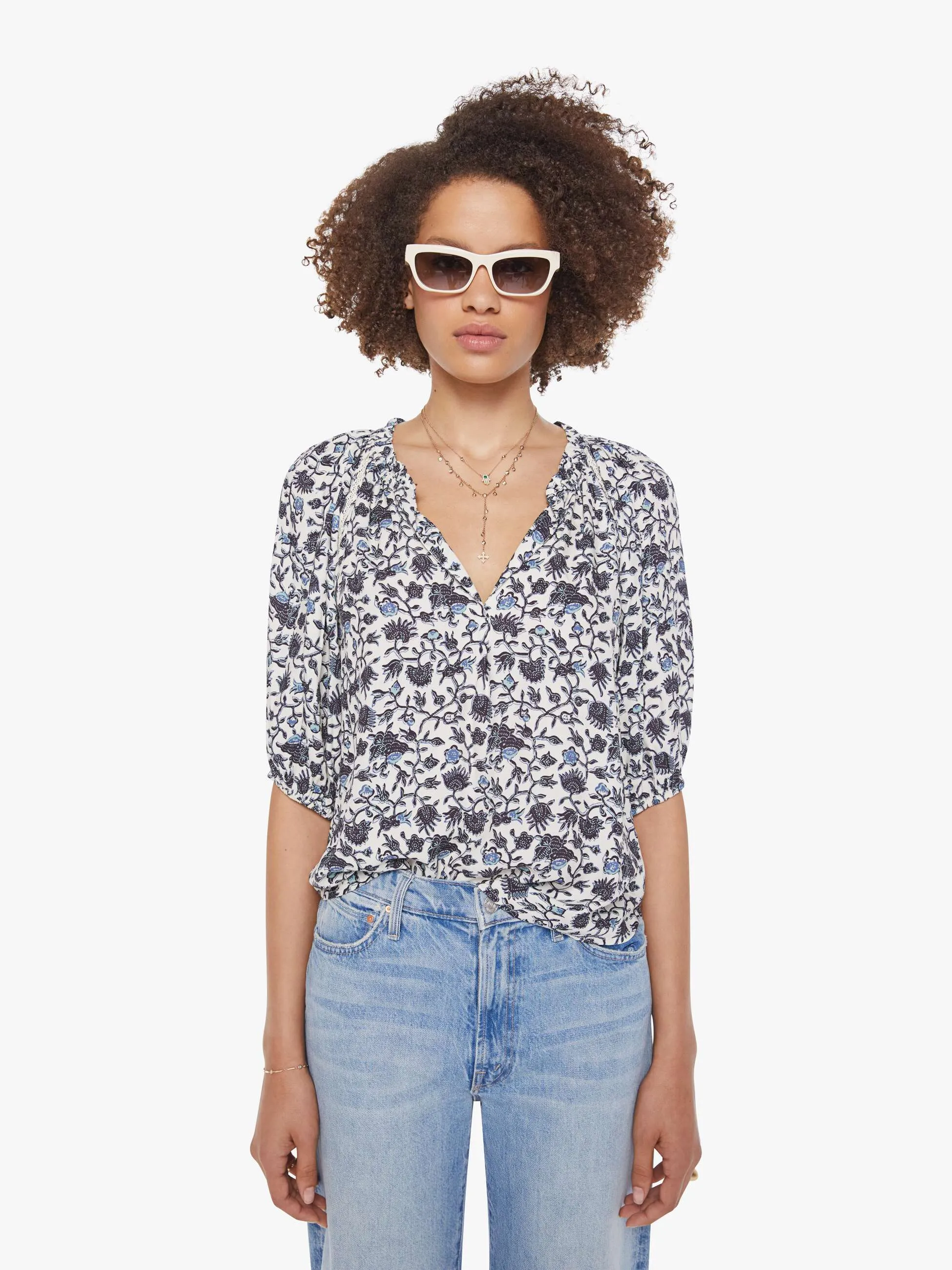 XiRENA Juliana Top - Blue Bell sold by MOTHER