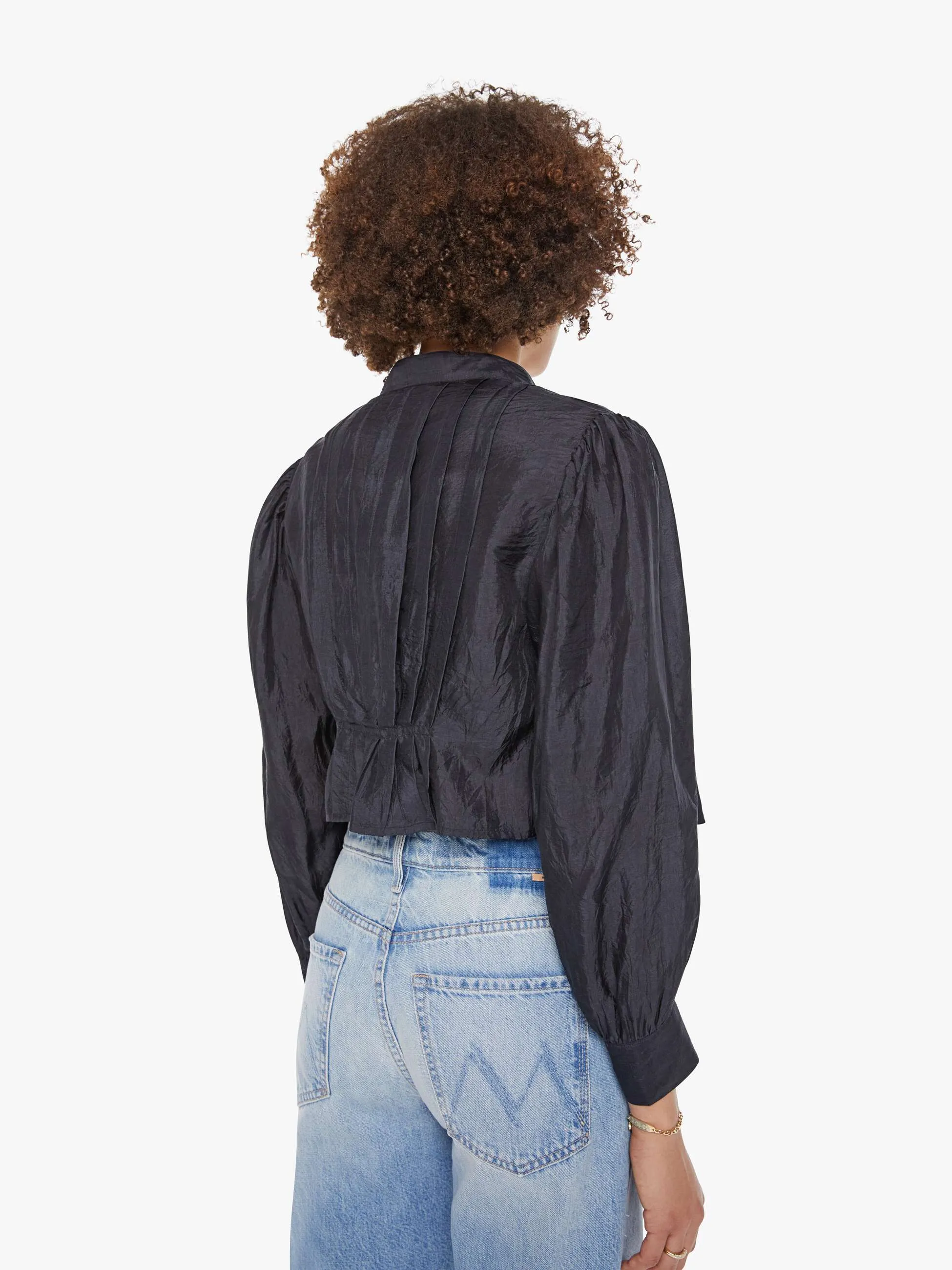 Alix of Bohemia Ryle Shirt - Onyx sold by MOTHER product image thumbnail 4