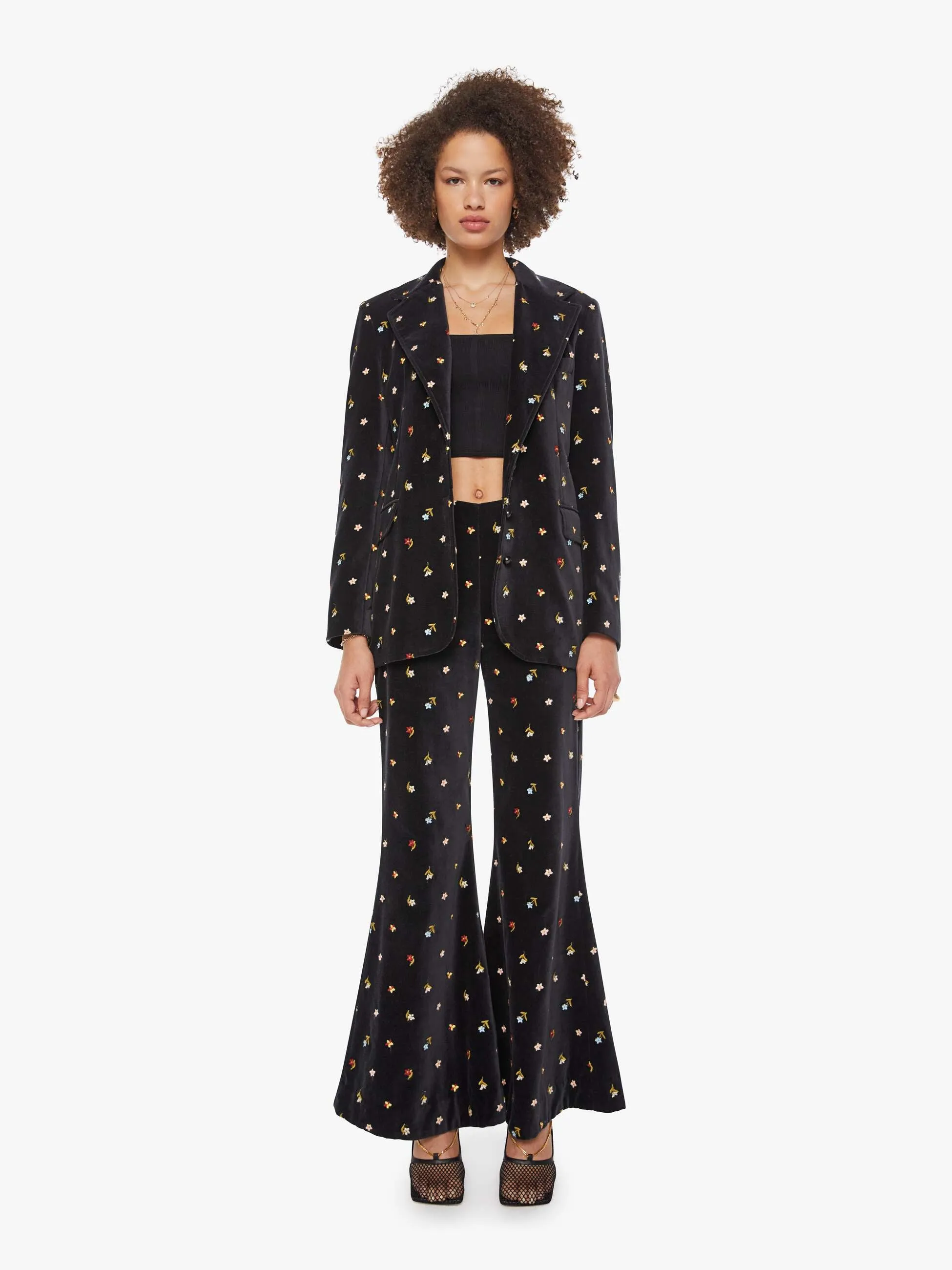 Alix of Bohemia Afternoon Blazer - Onyx Bouquet sold by MOTHER product image thumbnail 5