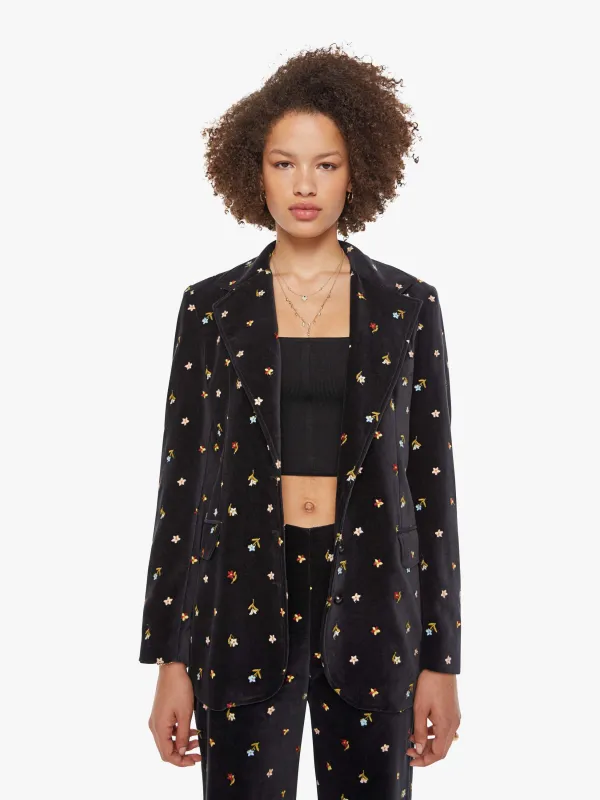 Alix of Bohemia Afternoon  Blazer - Onyx Bouquet sold by MOTHER