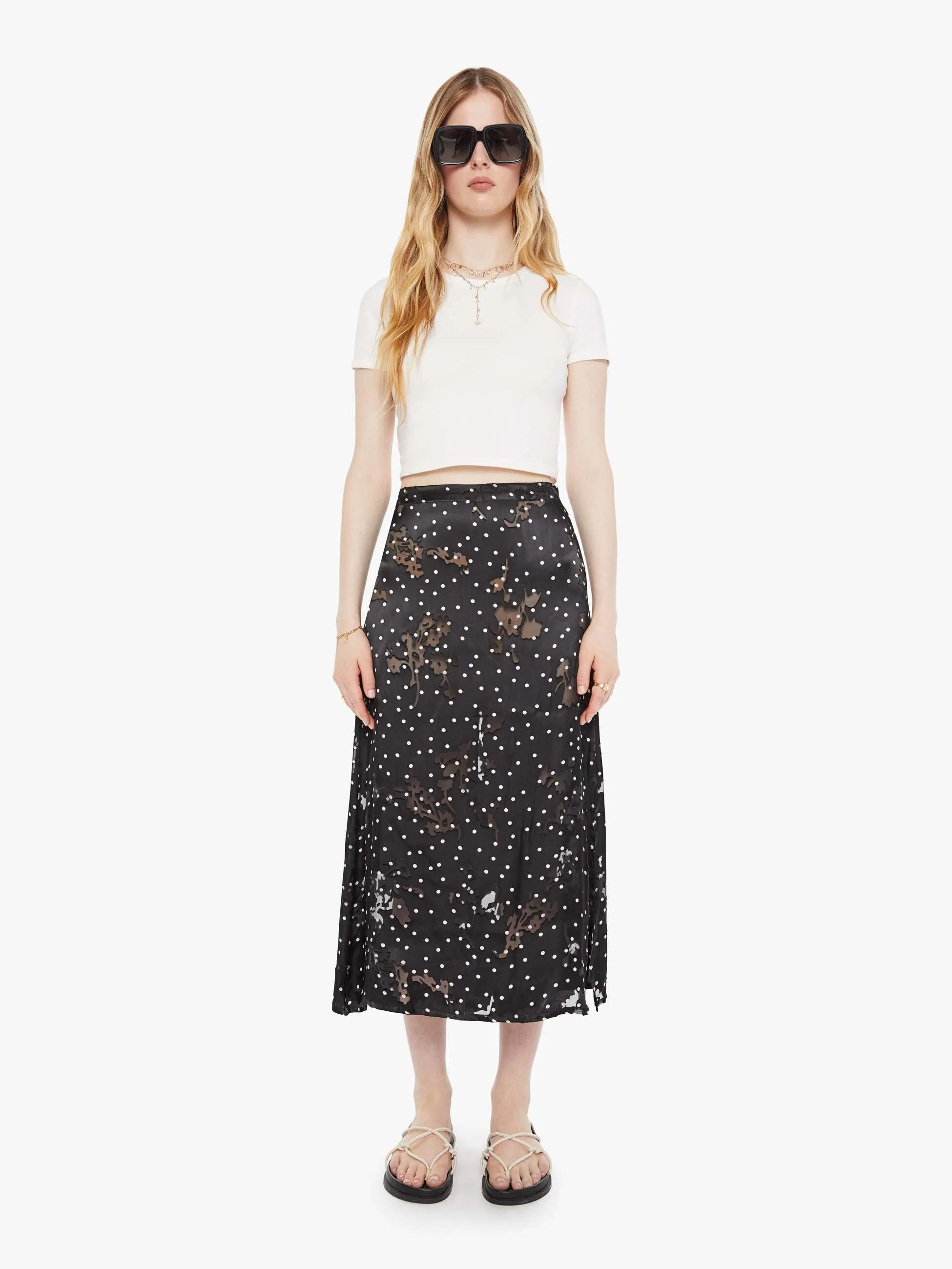 Natalie Martin Anita Skirt - Midnight Burnout sold by MOTHER product image thumbnail 2