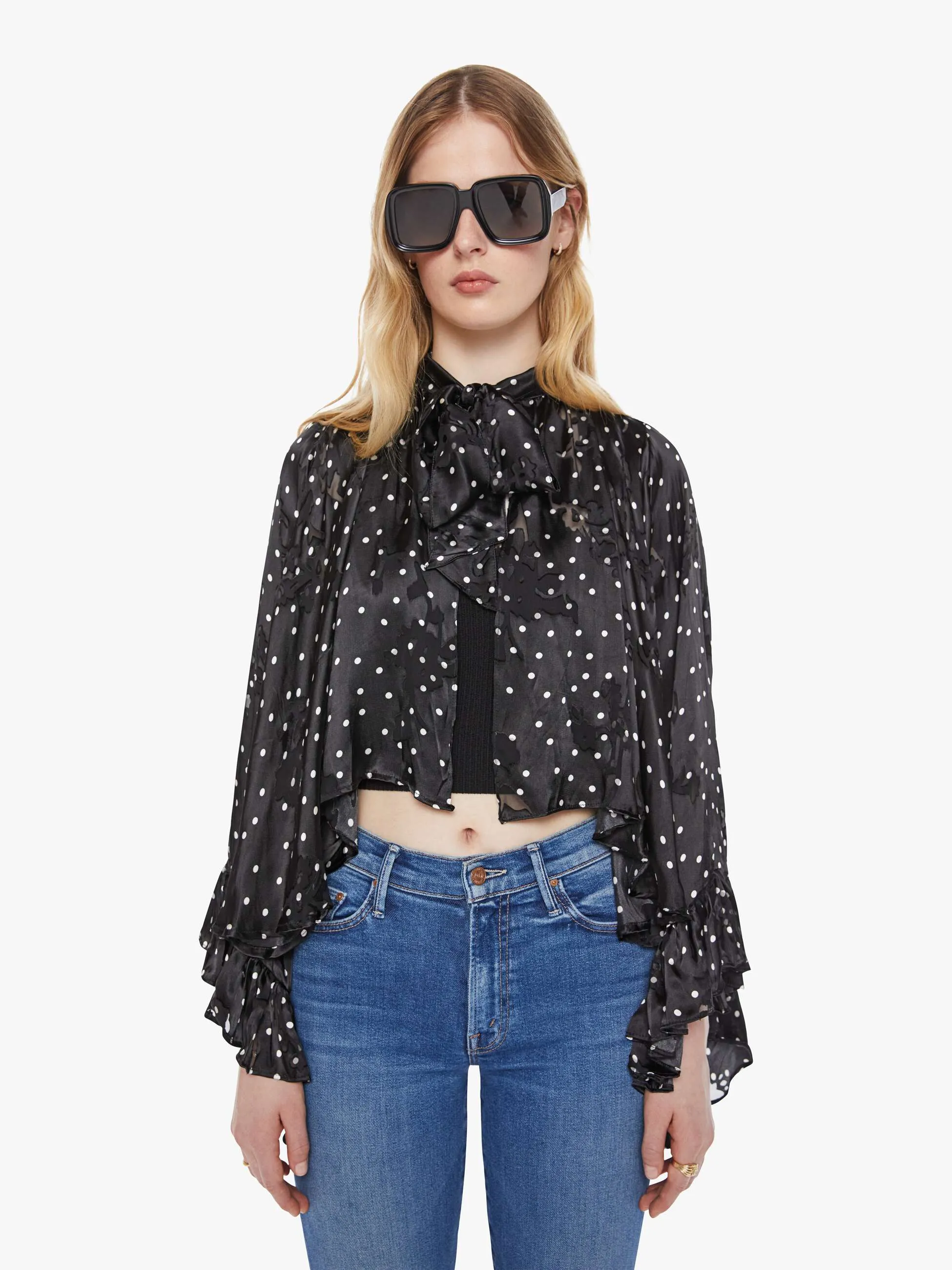 Natalie Martin Briana Cape - Midnight Burnout sold by MOTHER product image thumbnail 2