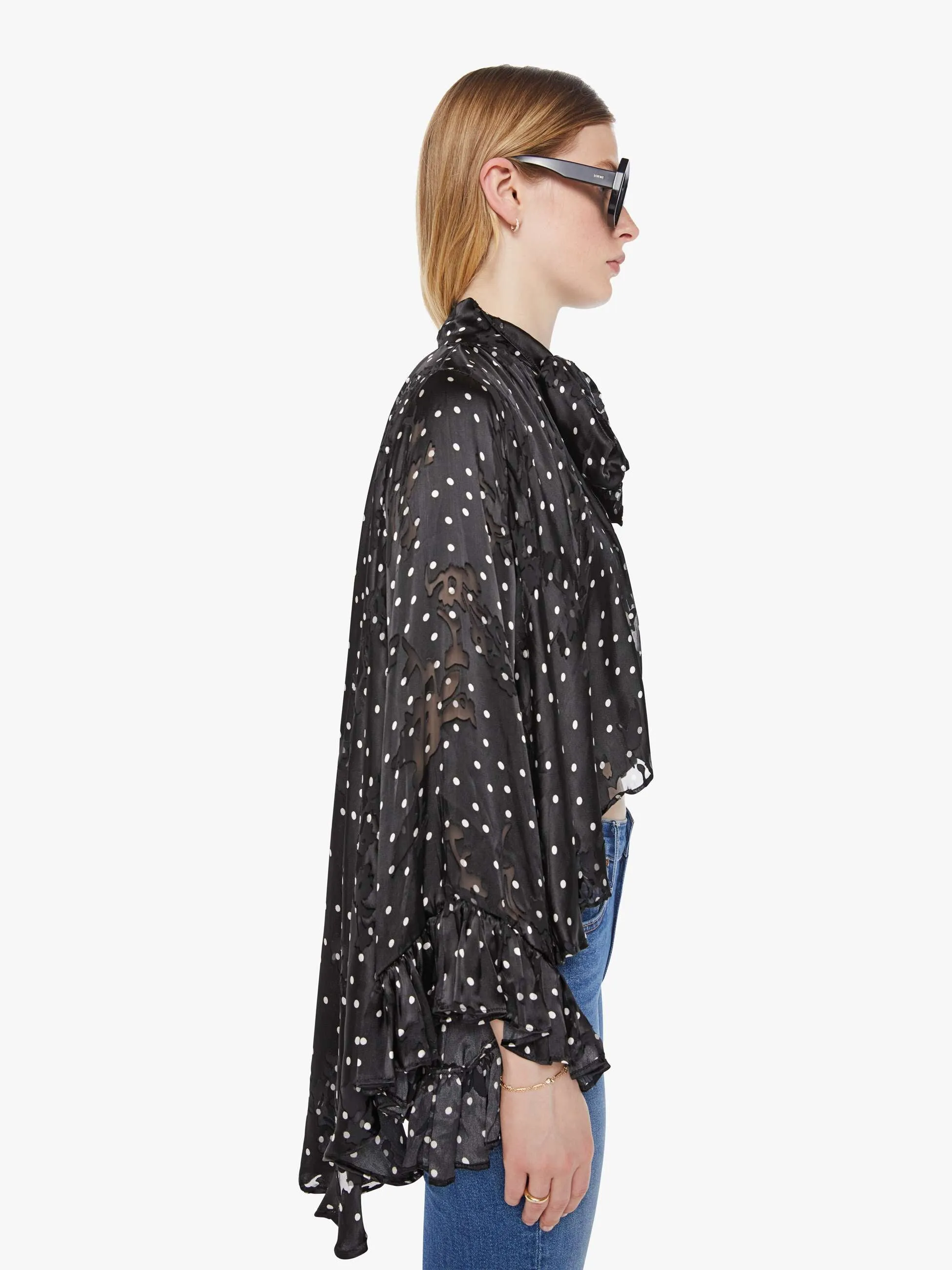 Natalie Martin Briana Cape - Midnight Burnout sold by MOTHER product image thumbnail 3