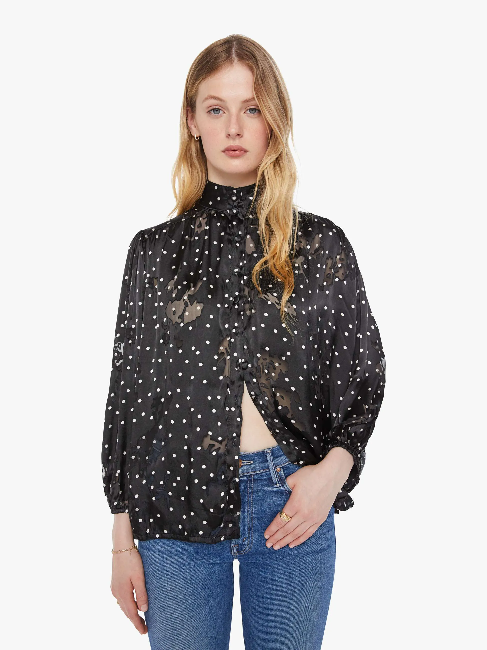 Natalie Martin Iris Top - Midnight Burnout sold by MOTHER product image thumbnail 2