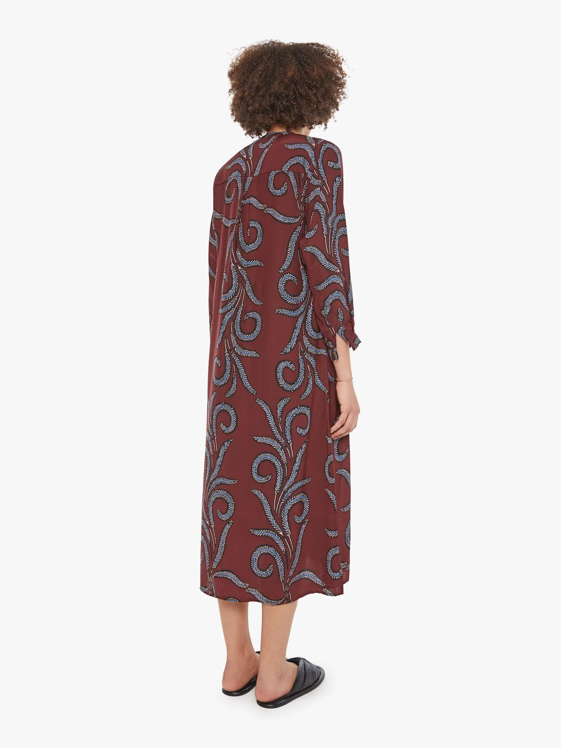 Natalie Martin MB Dress - Feather Bordeaux sold by MOTHER product image thumbnail 4