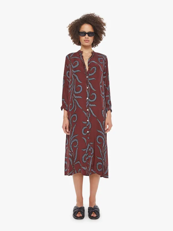 Natalie Martin MB Dress - Feather Bordeaux sold by MOTHER