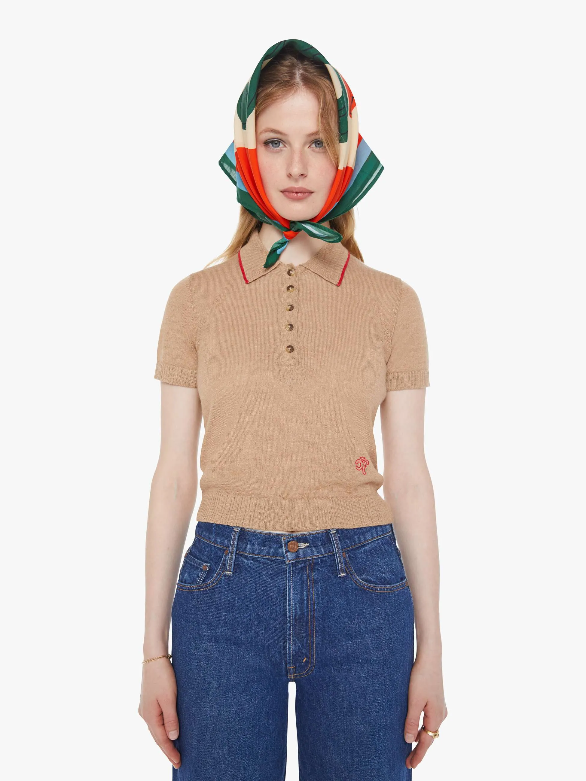 Chloe Fineman x MOTHER The Tailspin - Landing Strip sold by MOTHER