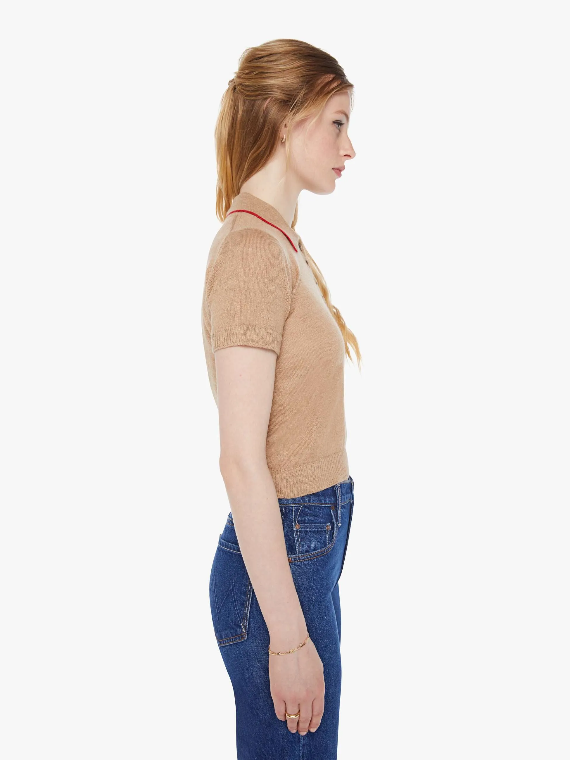 Chloe Fineman x MOTHER The Tailspin - Landing Strip sold by MOTHER product image thumbnail 3