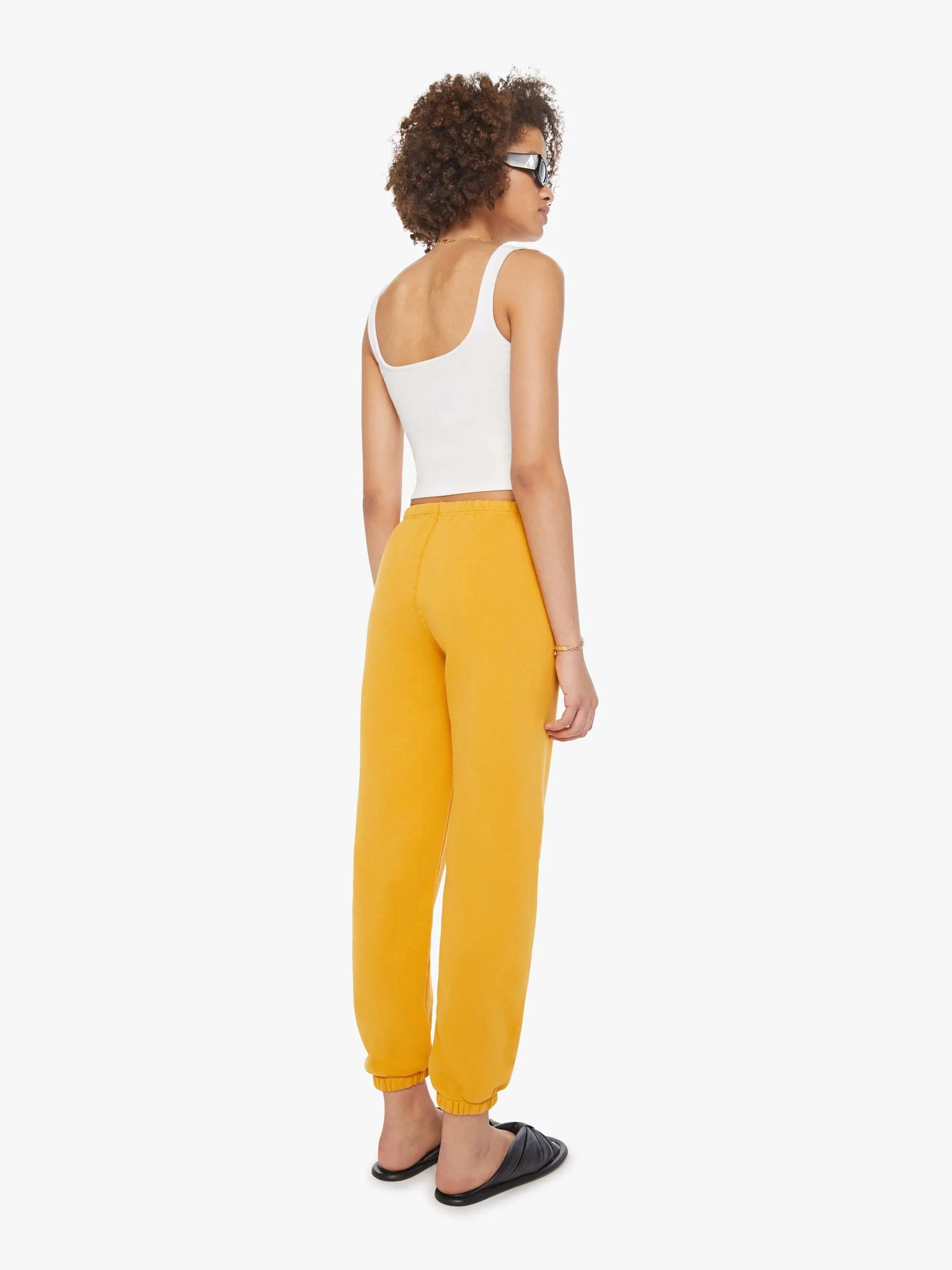 SPRWMN Mini Logo Sweatpants - Mustard sold by MOTHER product image thumbnail 3